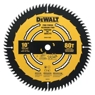 DEWALT 10 in. 80T Fine Finish Saw Blade