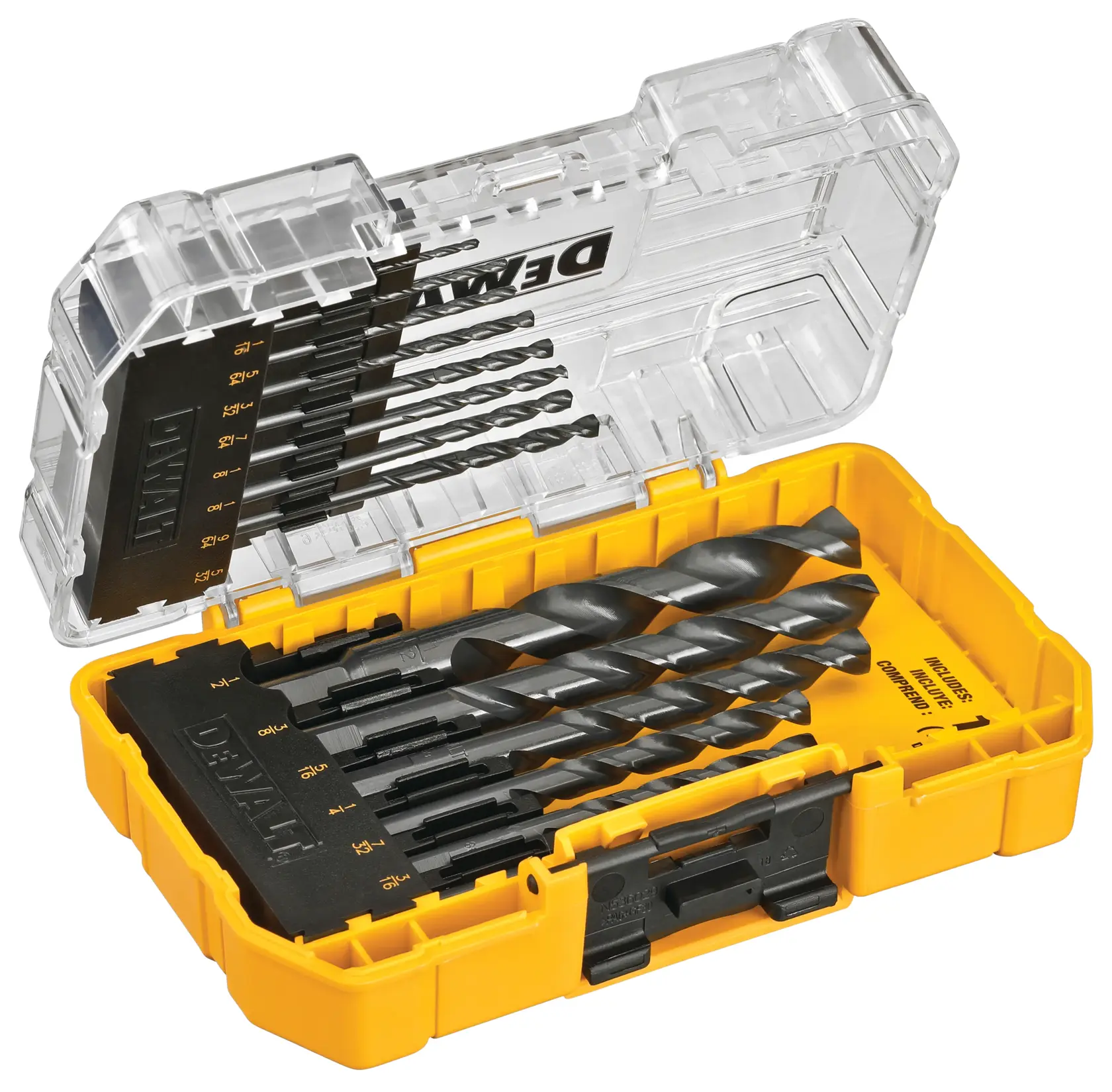 Profile of Black and Gold Drill Bit Sets.