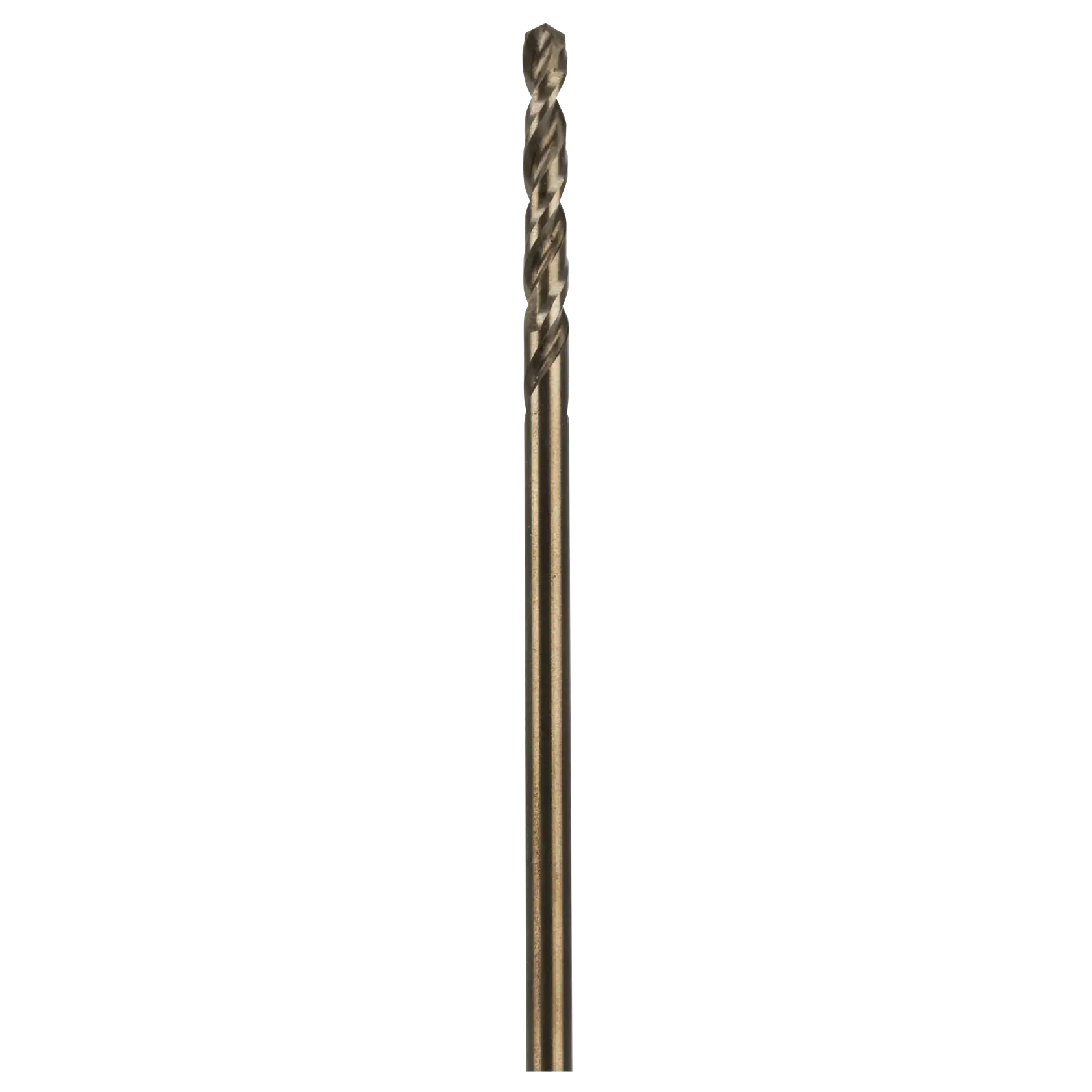 A DEWALT metal drill bit with a spiral flute, shown vertically against a white background.