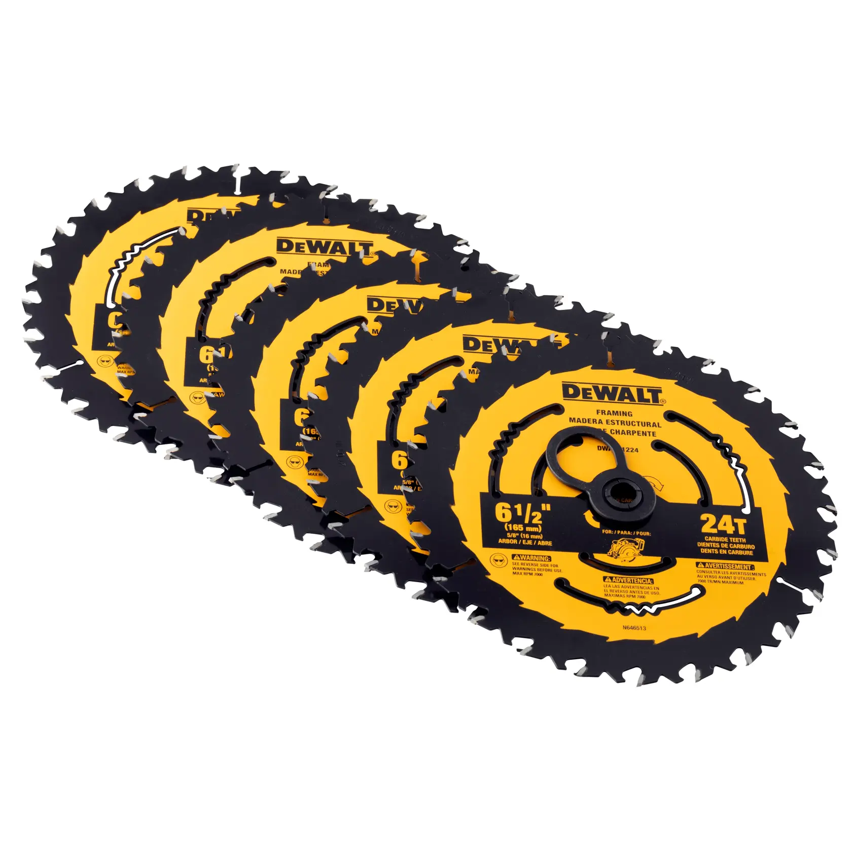 DEWALT® 6-1/2-in. 24-Tooth Circular Saw Blade thumbnail 4
