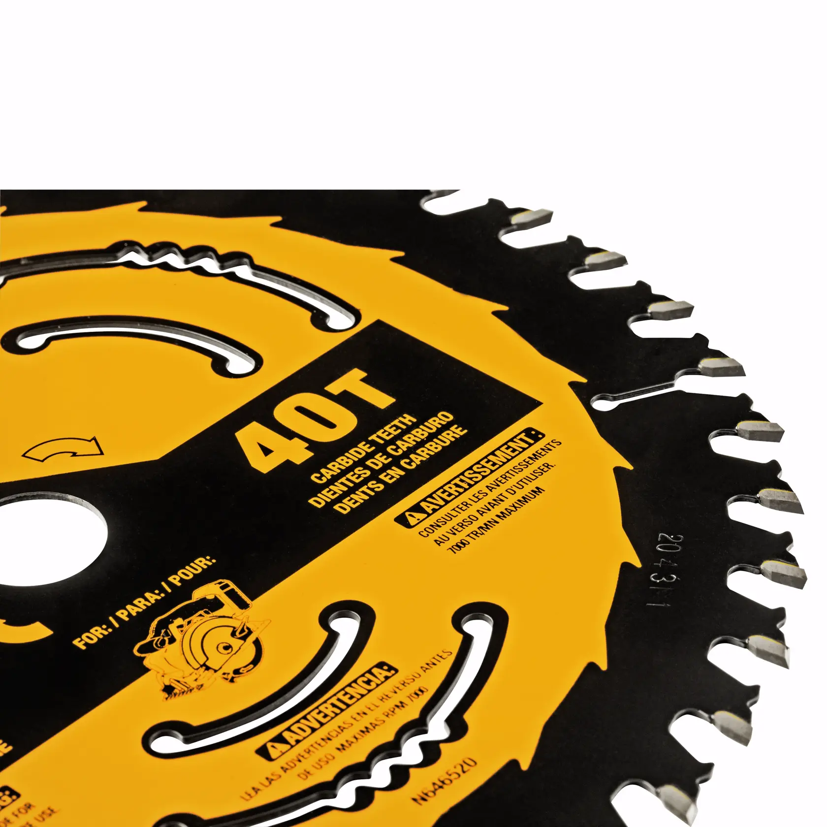 DEWALT® 6-1/2-in. 40-Tooth Circular Saw Blade thumbnail 2