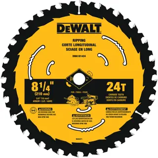 8 and a quarter inch 24 teeth Circular Saw Blade.