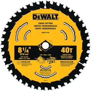 Eight and a quarter inch Circular Saw Blades.
