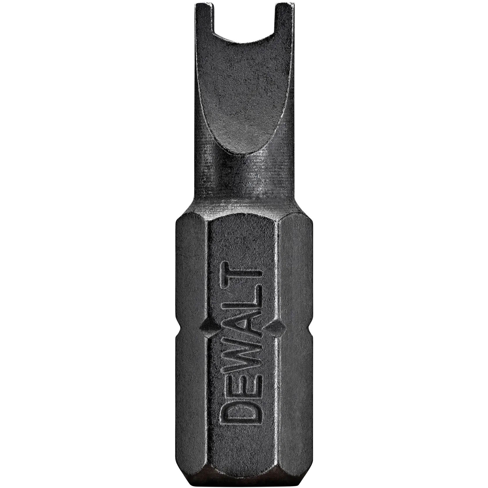 A DEWALT branded impact ready spanner bit with a hexagonal shaft, designed for use with power tools.