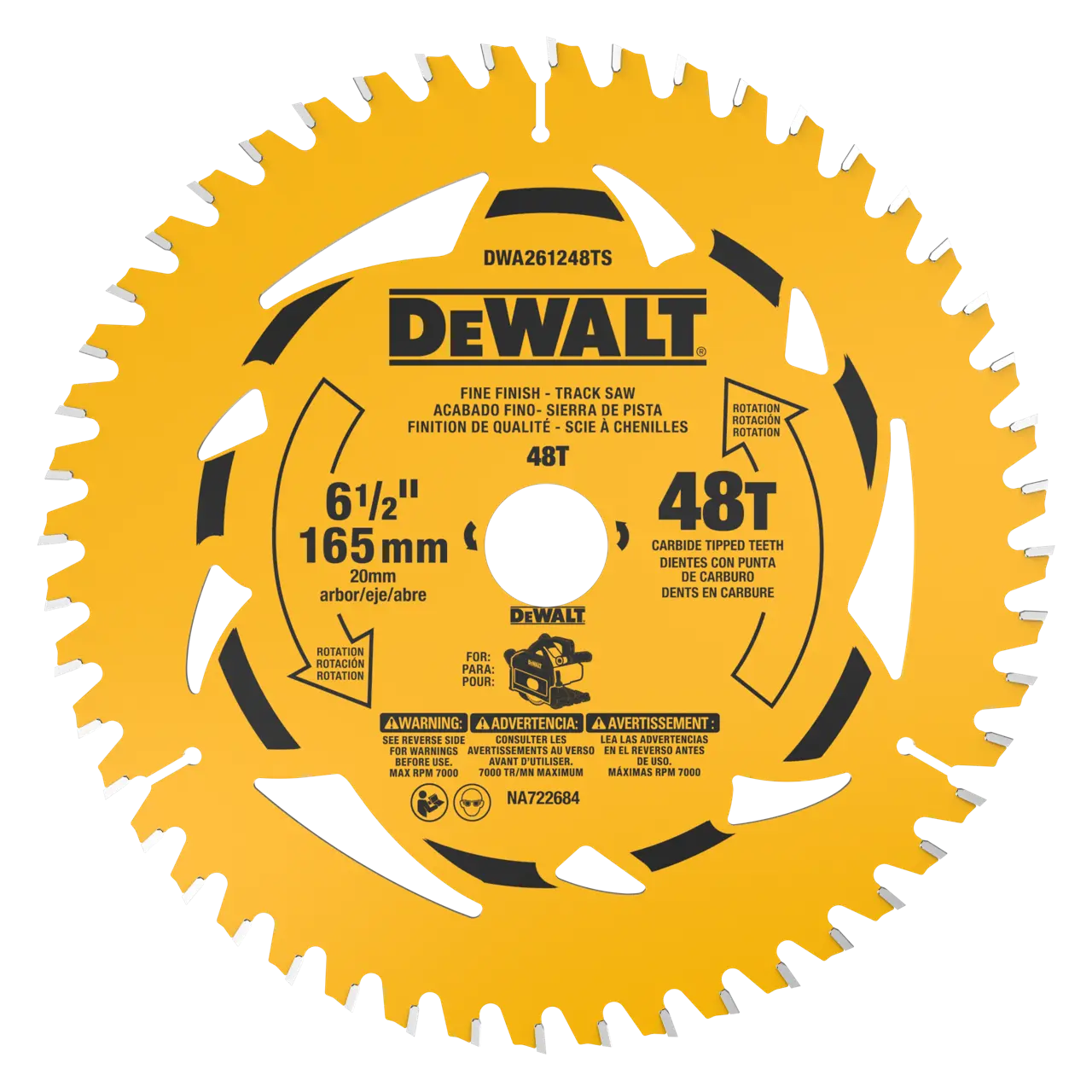 6-1/2 In. 48t Fine Finish Track Saw Blade