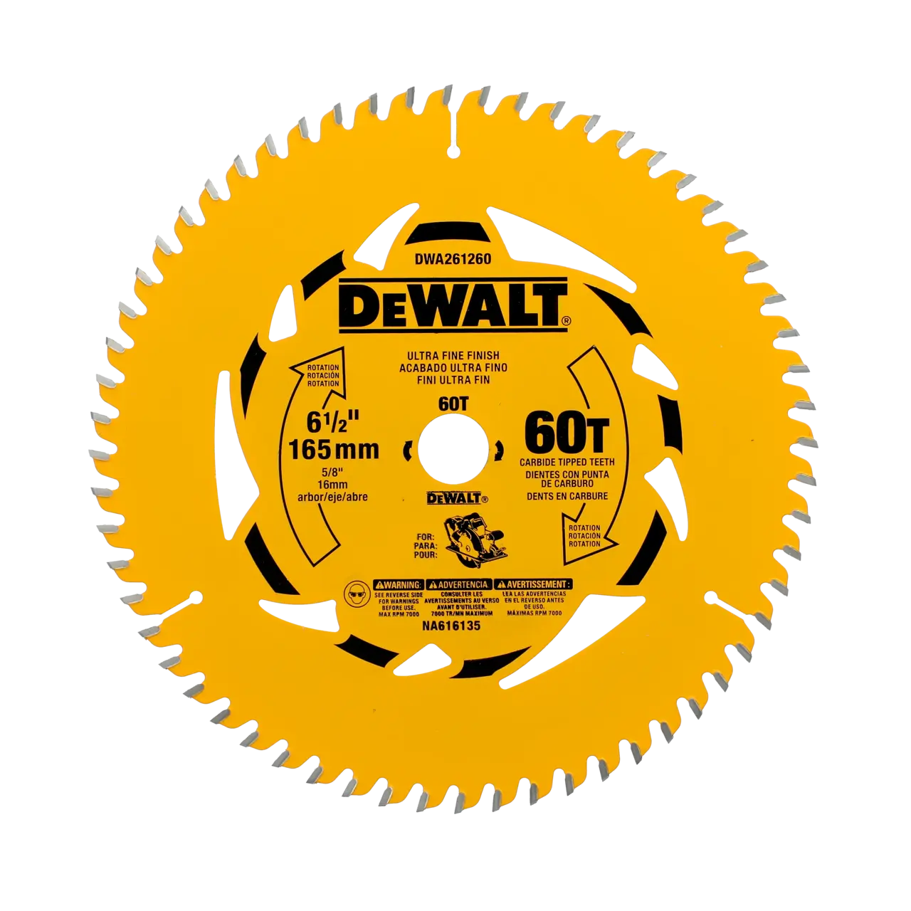 6-1/2" 60T Circular Saw Blade