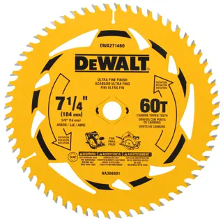DWA271460L DEWALT 7-1/4“ 60T Lowe's Security Tag beauty image 1