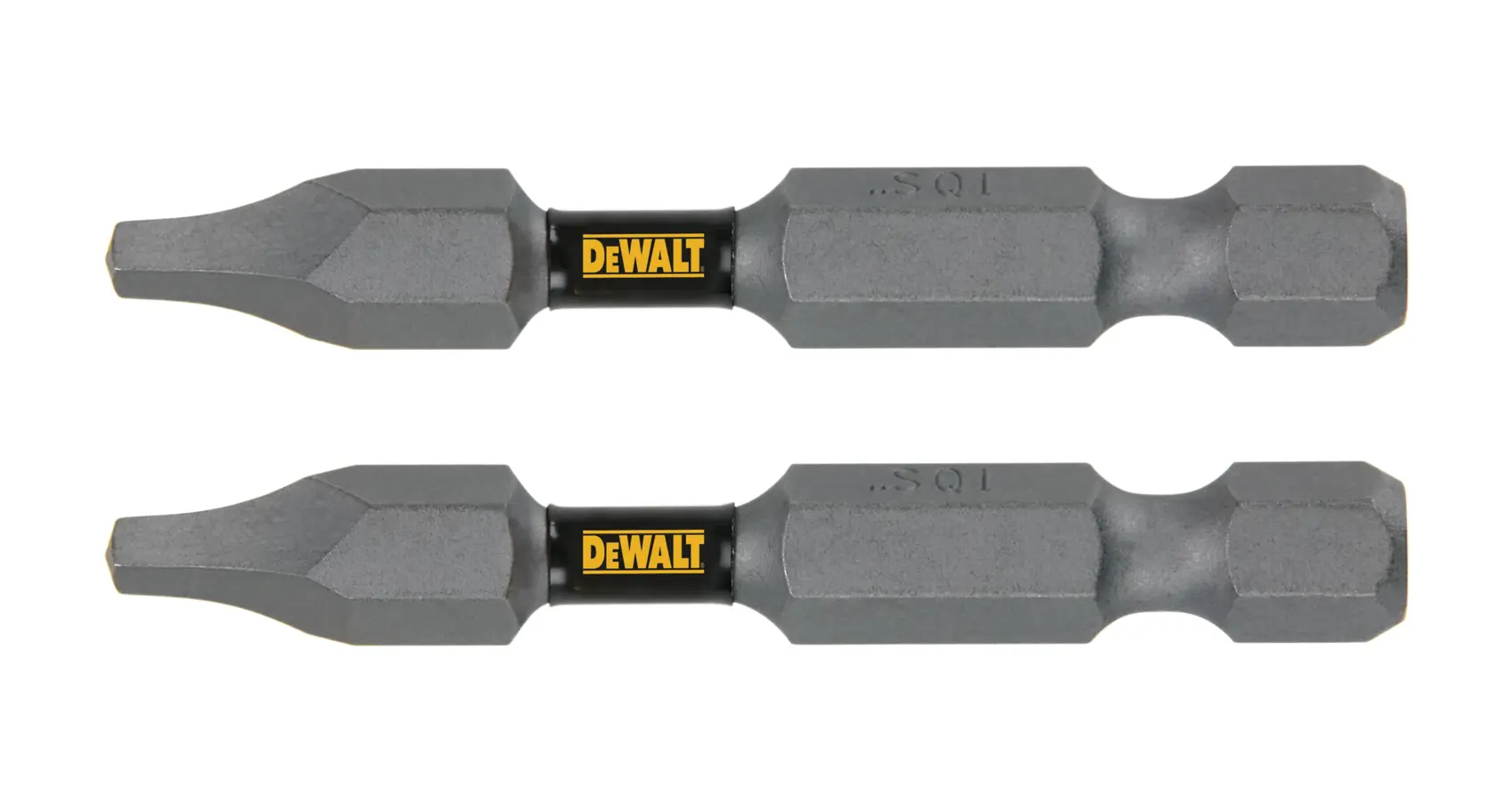 DEWALT® TOUGH GRIP™ 2-in. #1 Square Recess Power Screwdriving Bit (2-Pack)