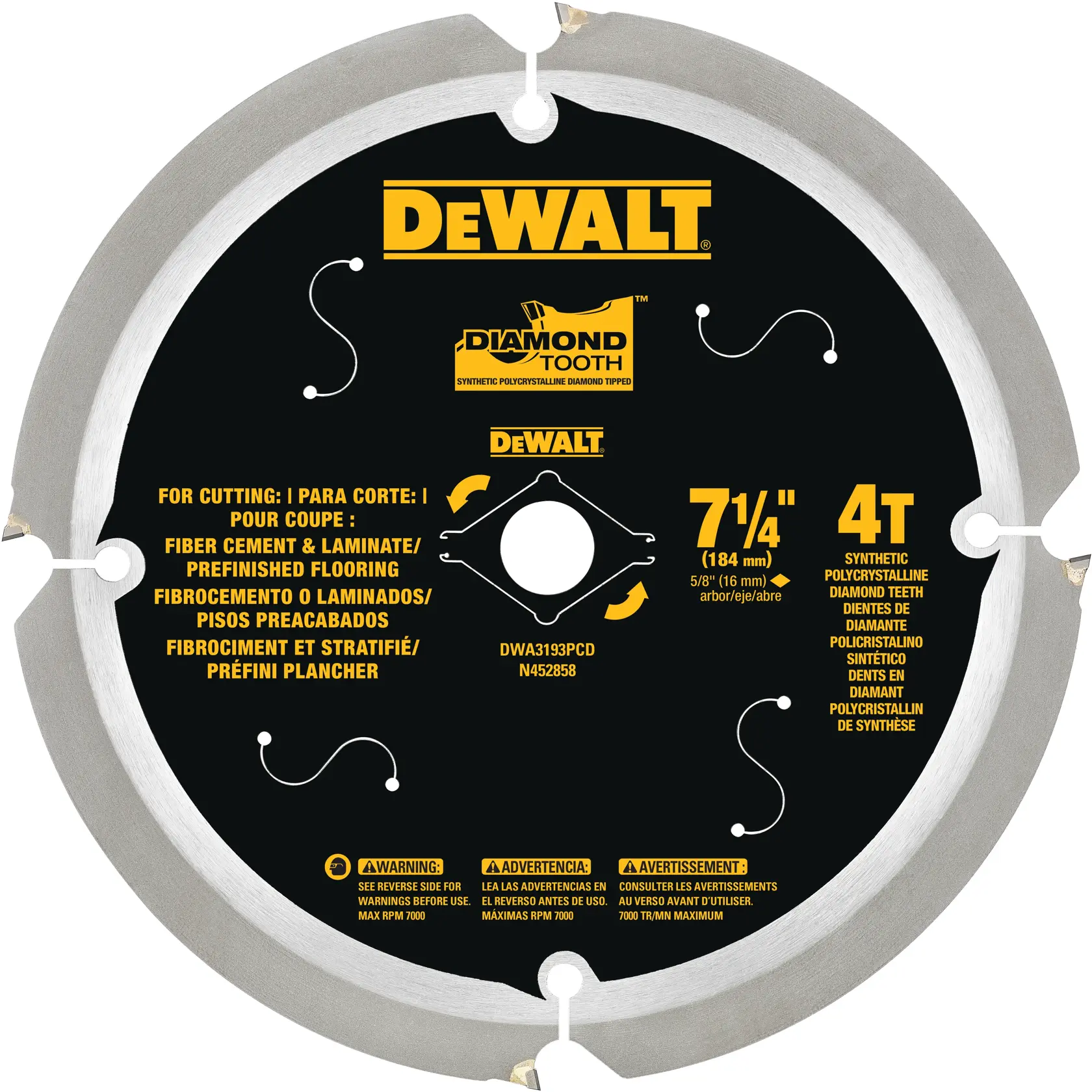 DEWALT® Laminate & Fiber Cement Saw Blades