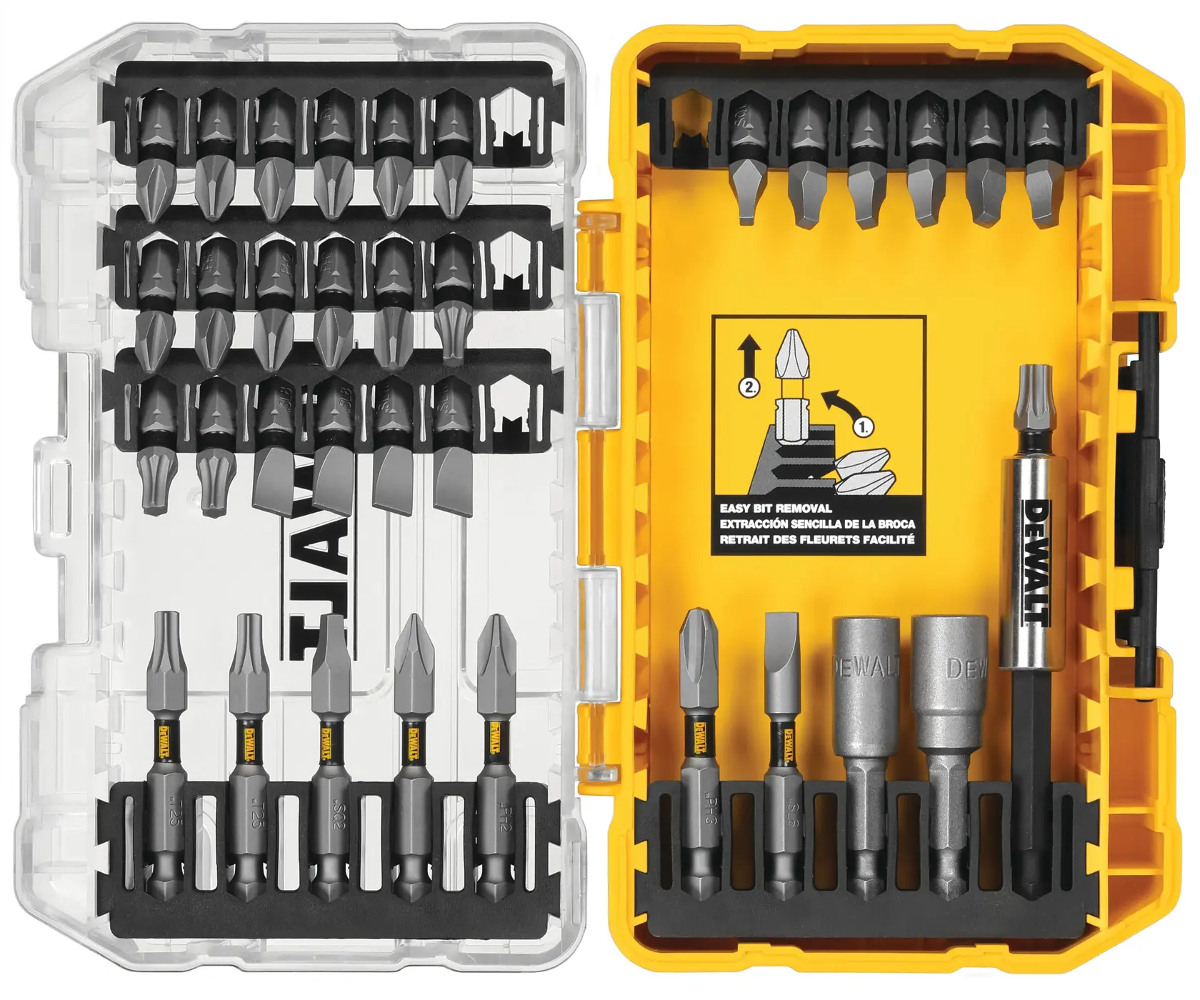 TOUGH GRIP Screwdriving Bit Sets with Tough Case + System opened box.