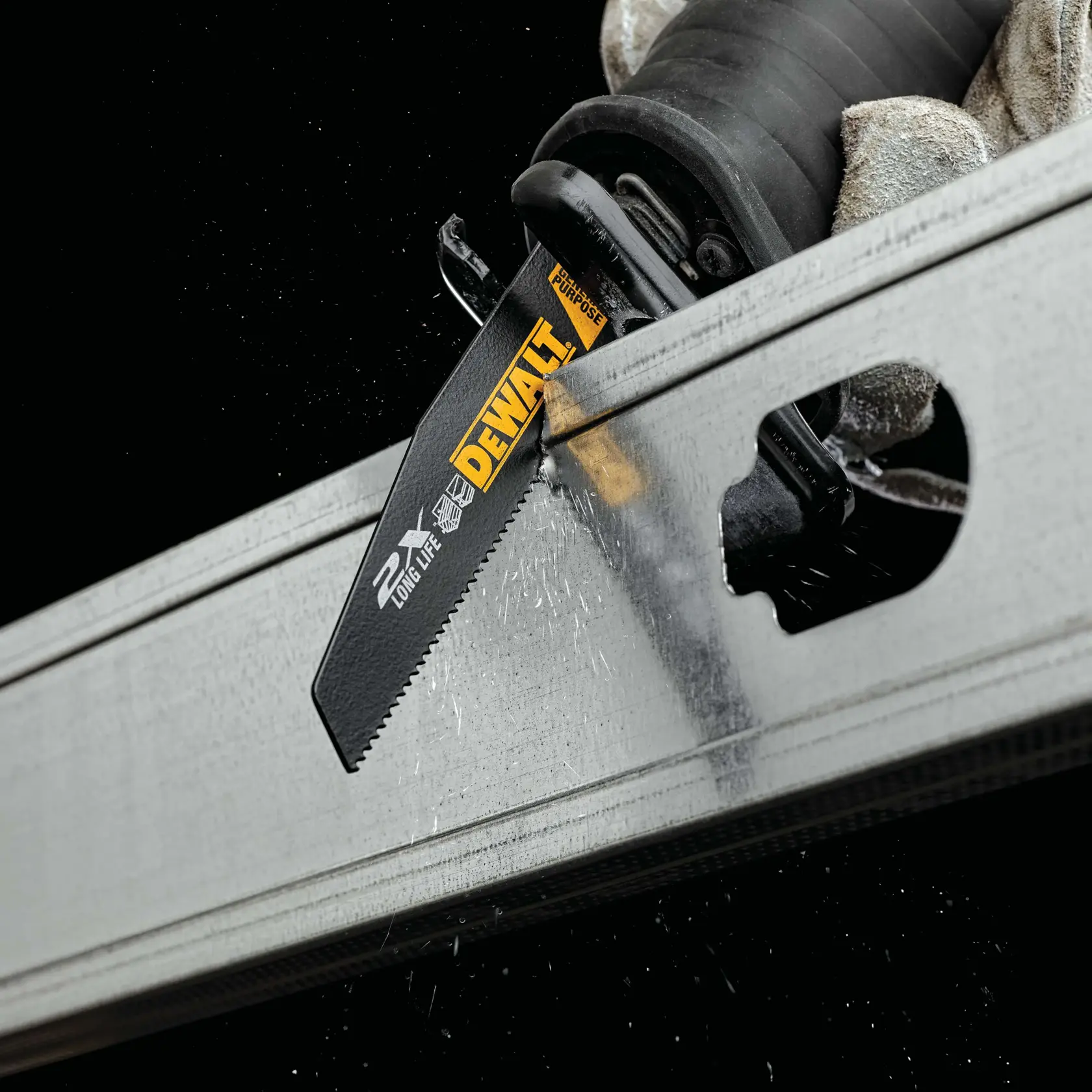 Long Life Wood Cutting Reciprocating Saw Blade in action.