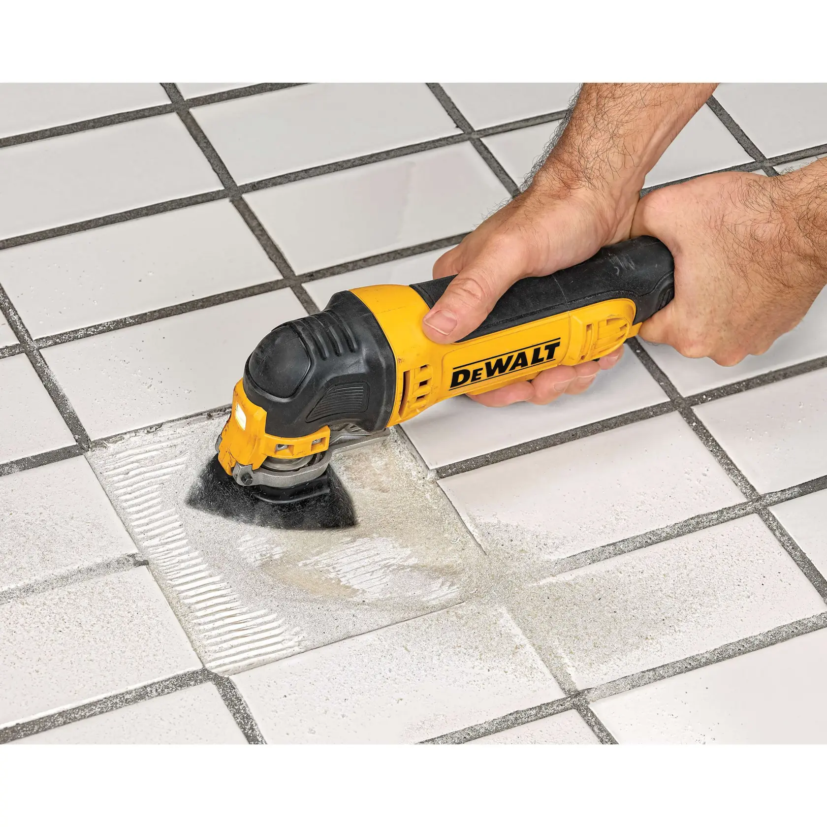 3 5 eighths inch Carbridge Rasp being used on tiled floor.