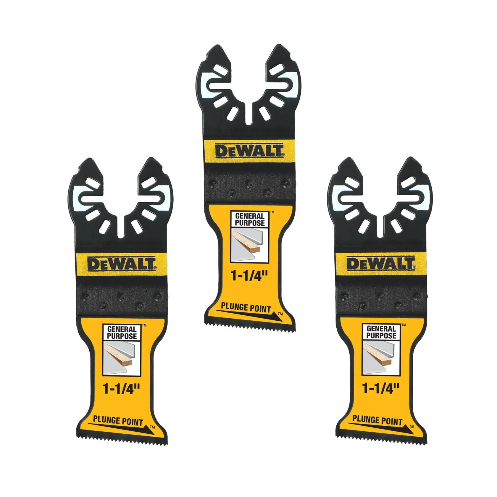 DEWALT® OSC 1-1/4-in. PLUNGEPOINT™ General Purpose Blade (3 PK)