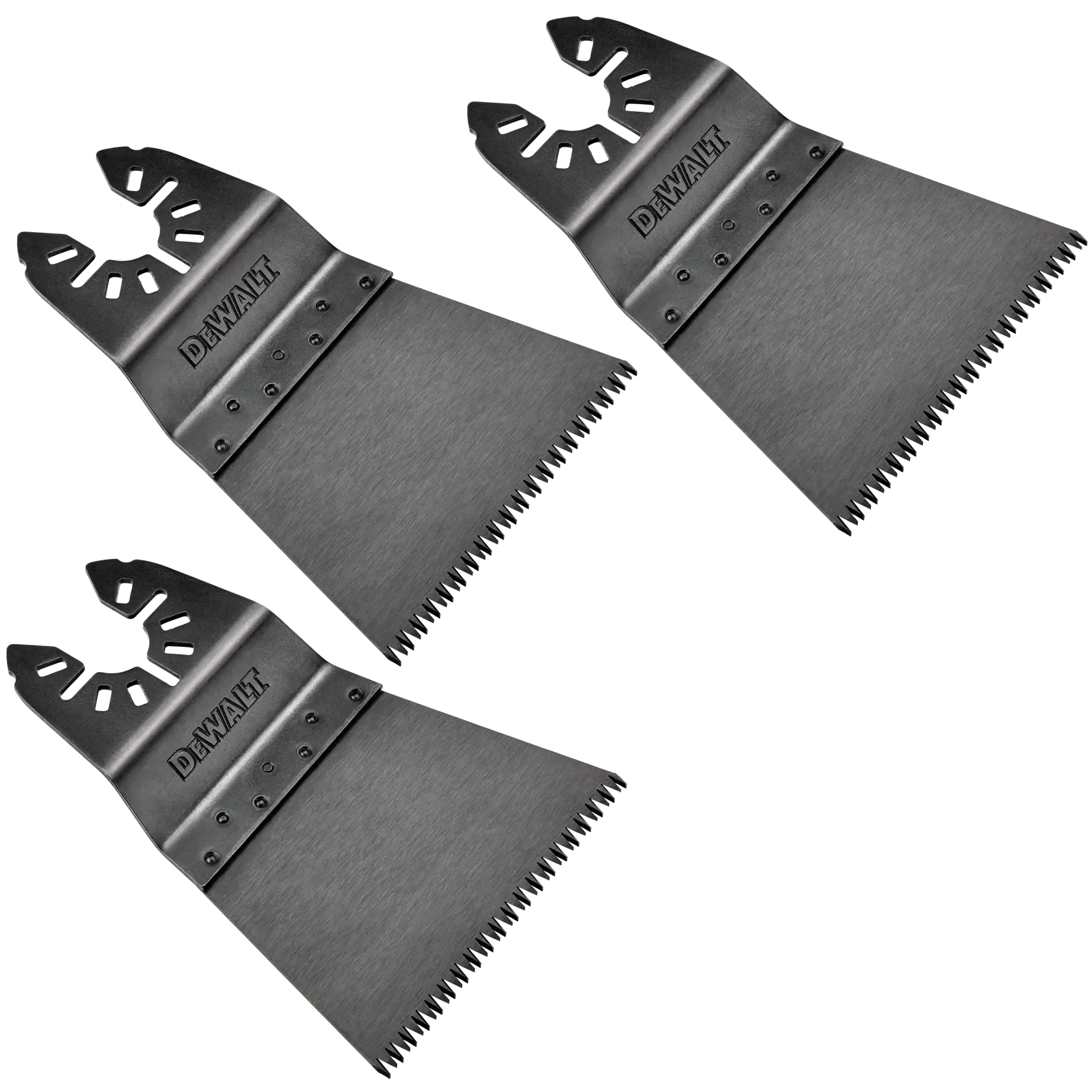 Profile of 3 pack 2 and half inch Precision Tooth Blade.