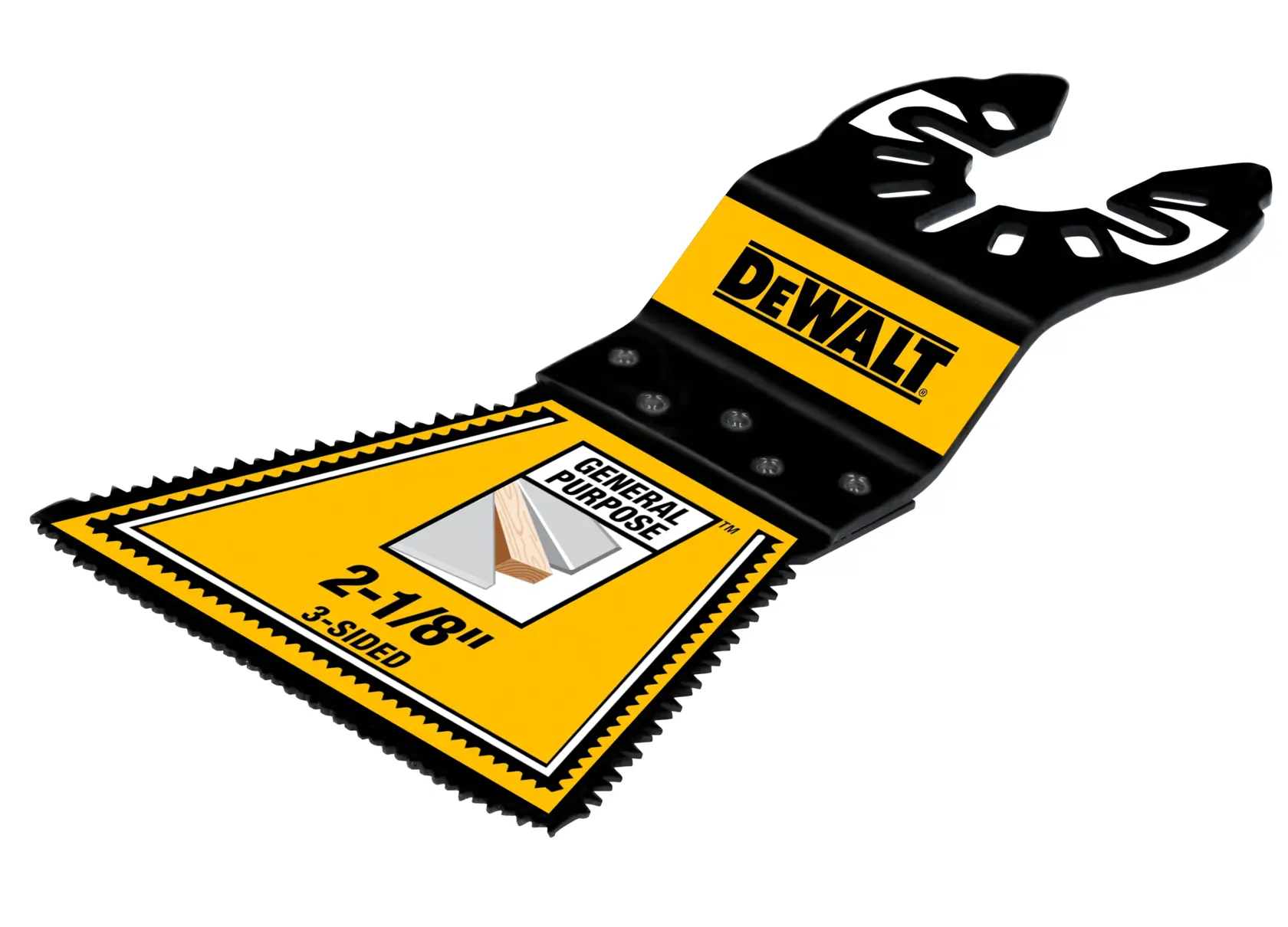 DEWALT® OSC 2-1/8-in. 3-Sided General Purpose Blade (3 PK) thumbnail 2