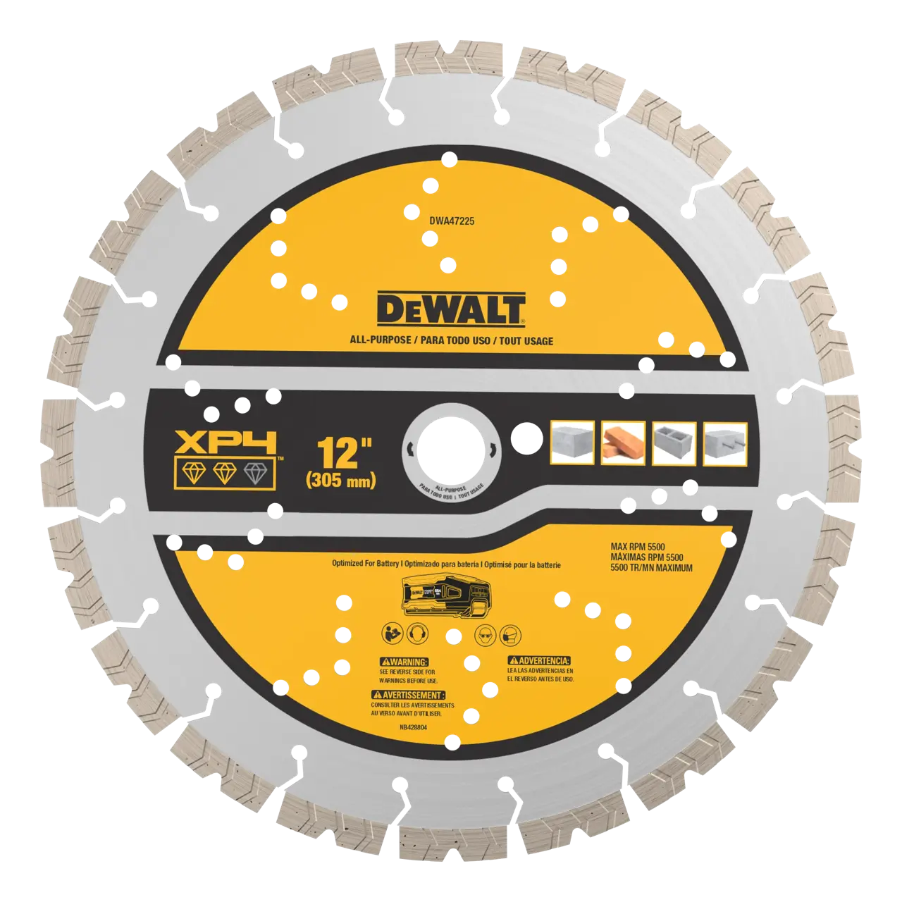 POWERSHIFT 12 in. XP4 Segmented Diamond Blade