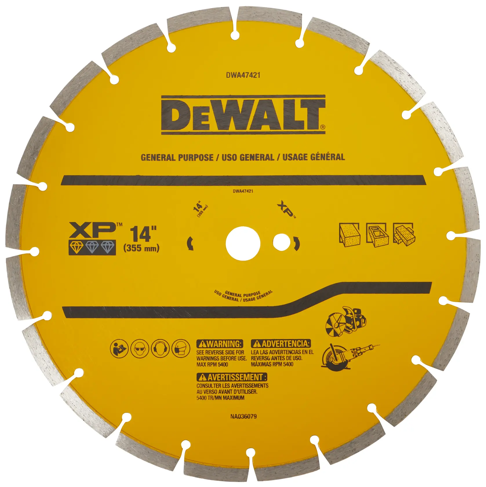 14 IN SEGMENTED RIM GP BLADE