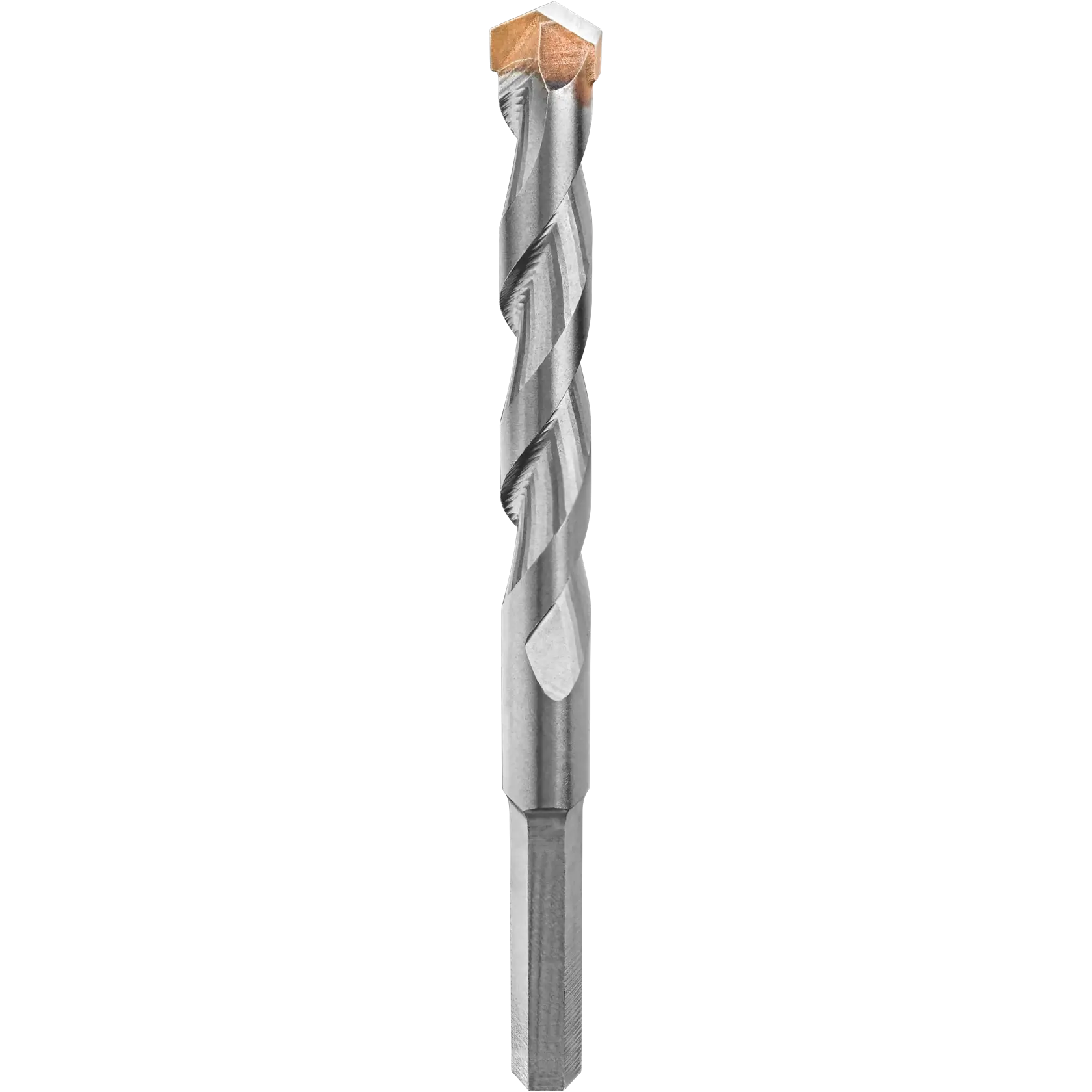 Multi-material drill bit with carbide split-point tip.