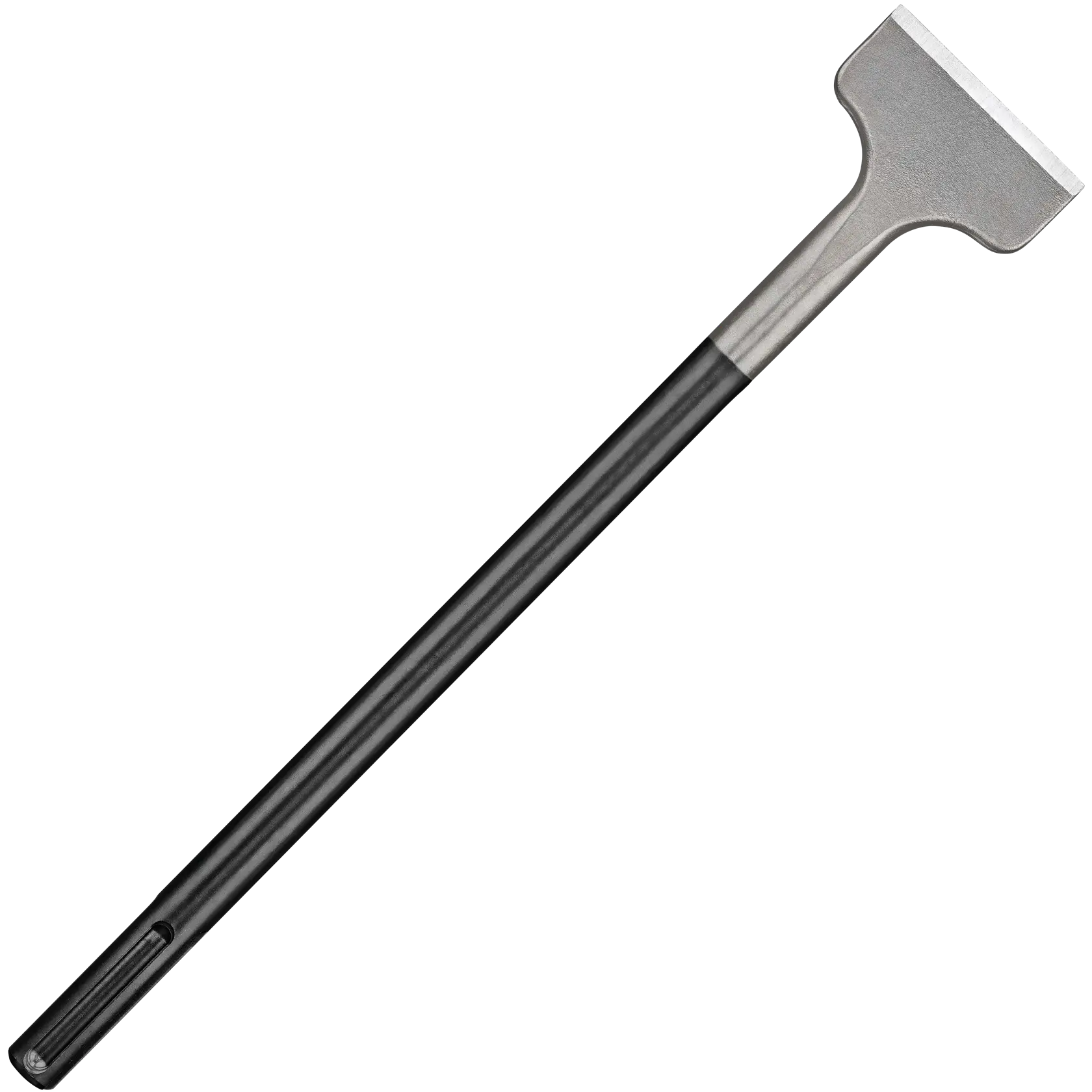 Profile of 3 into 16 inch High Impact Steel SDS Max Chisel.