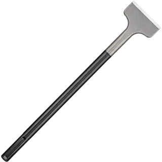 Profile of 3 into 16 inch High Impact Steel SDS Max Chisel.