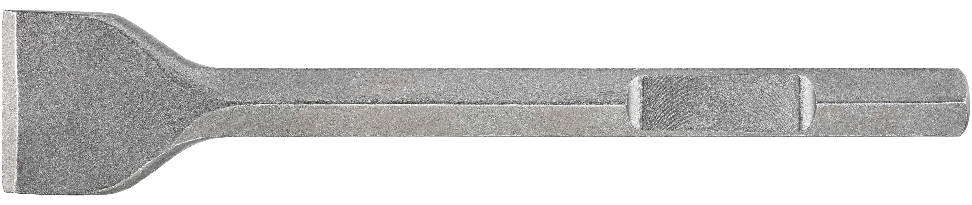 Profile of 1 one eighth inch Hex Shank Chisels and Demolition Steel.