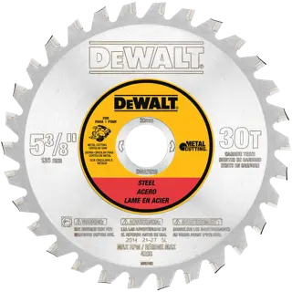 Profile of 5 three eighth inch 30 T Ferrous Metal Cutting Saw Blade.