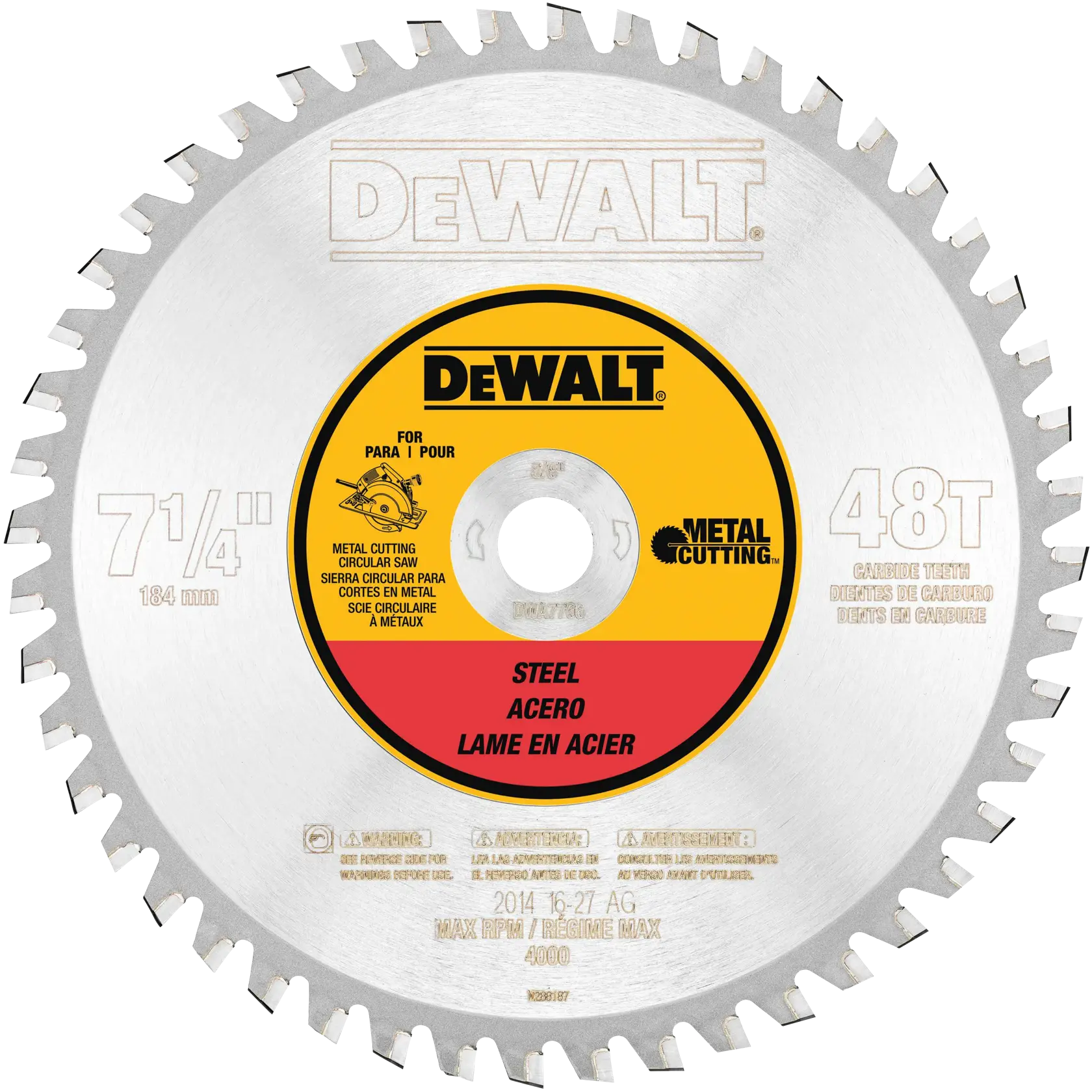 DEWALT® 7-1/4-in. 48T Ferrous Metal Cutting Saw Blade