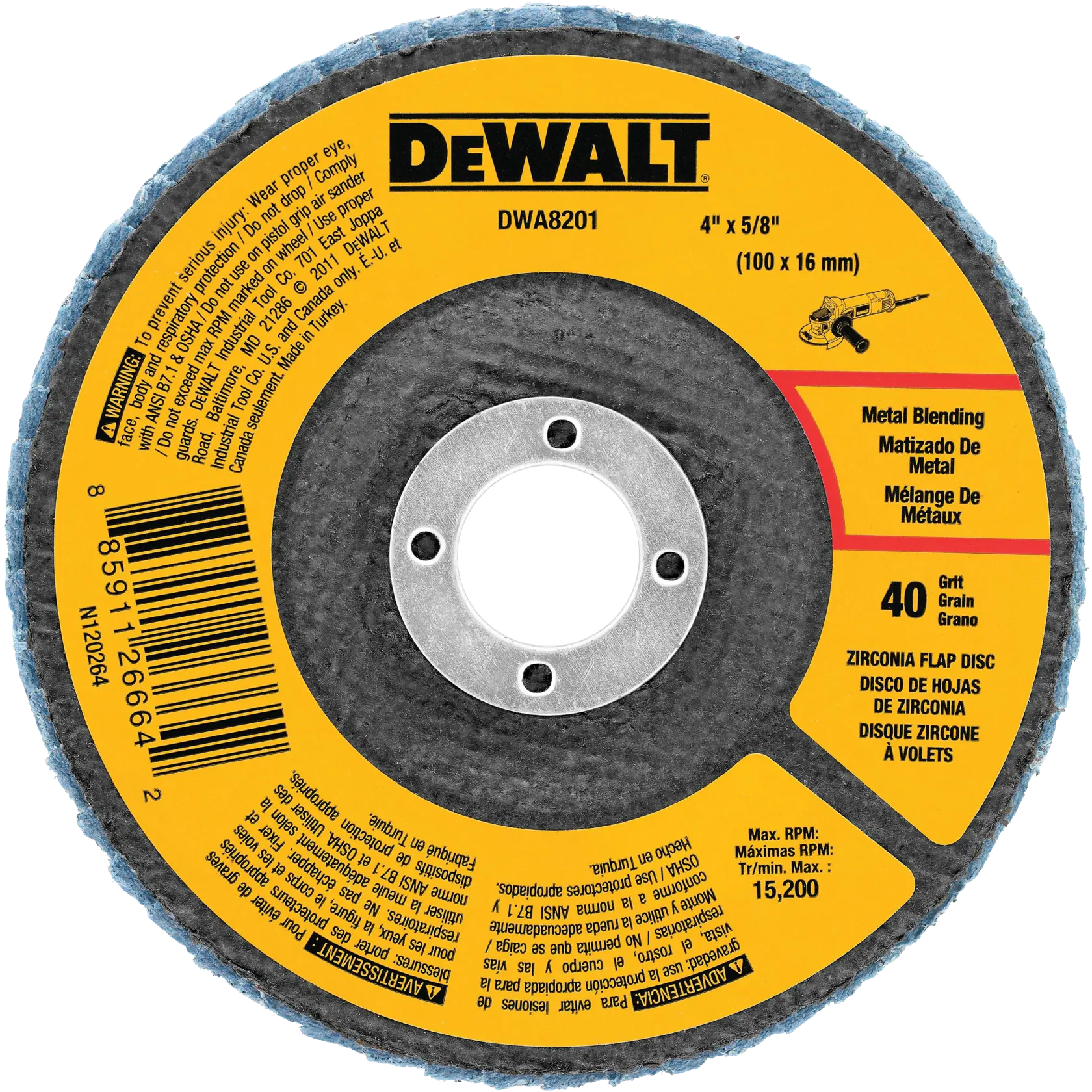 Profile of Type 29 flap disc.