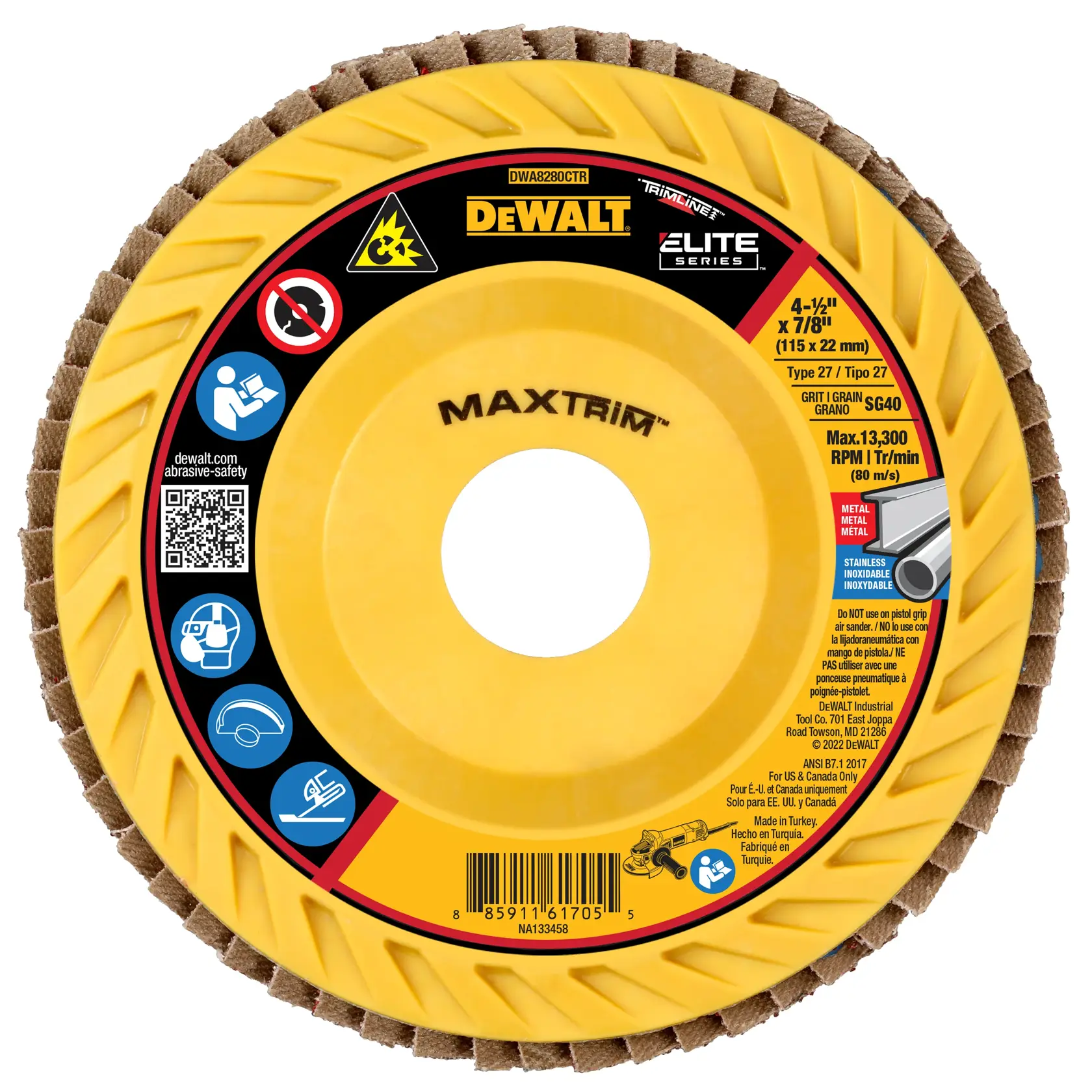 DEWALT® MAXTRIM™ Trimmable Flap Discs