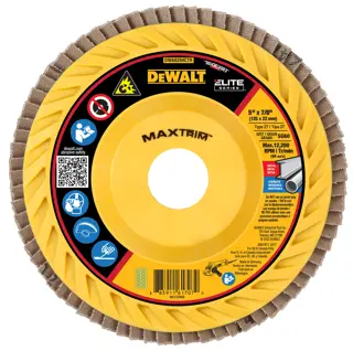 Profile of 5 inch XP Ceramic MAXTRIM Trimmable Flap Disc.
