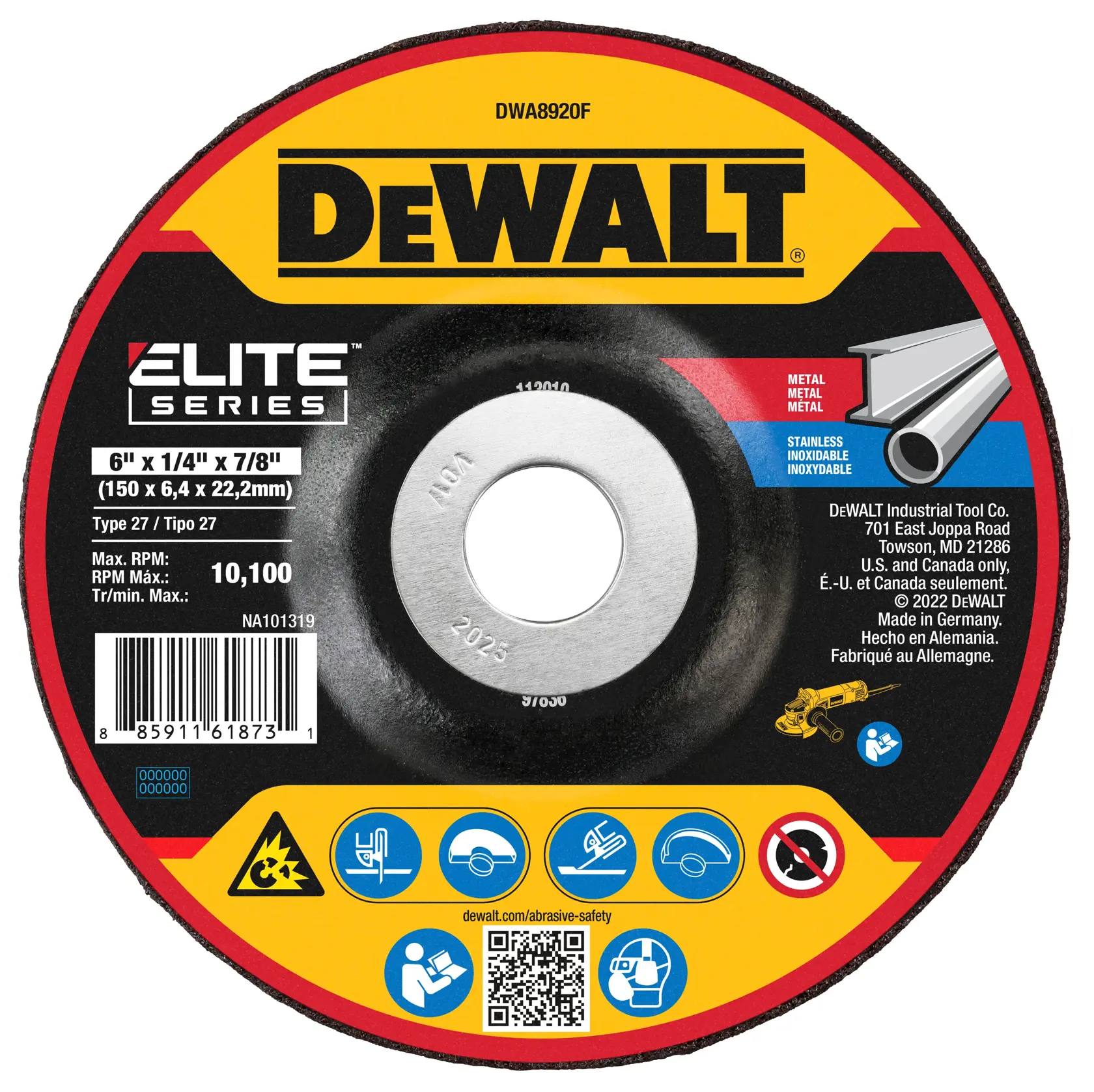DEWALT ELITE SERIES™ Grinding Wheels