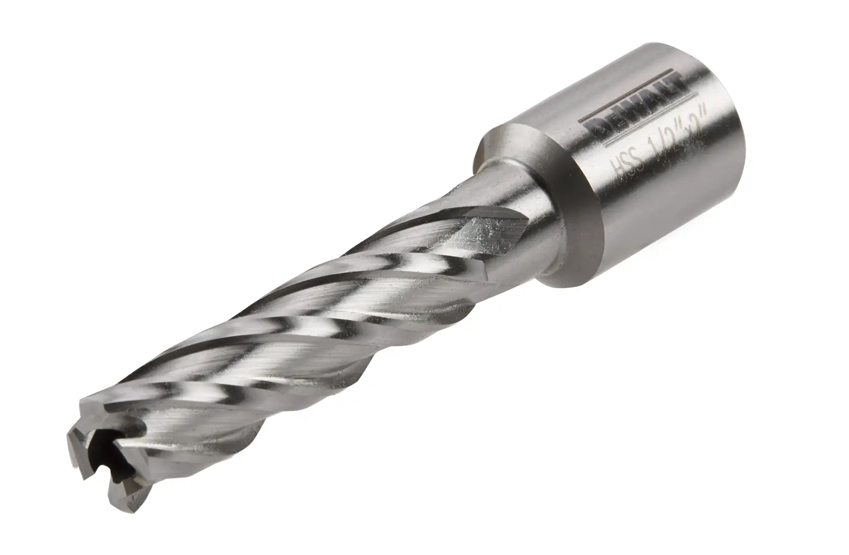 Profile of half by 2 inch high speed steel annular cutter.