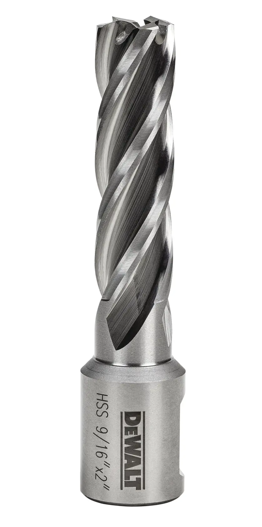Profile of 9 sixteenths by 2 inch high speed steel annular cutter.