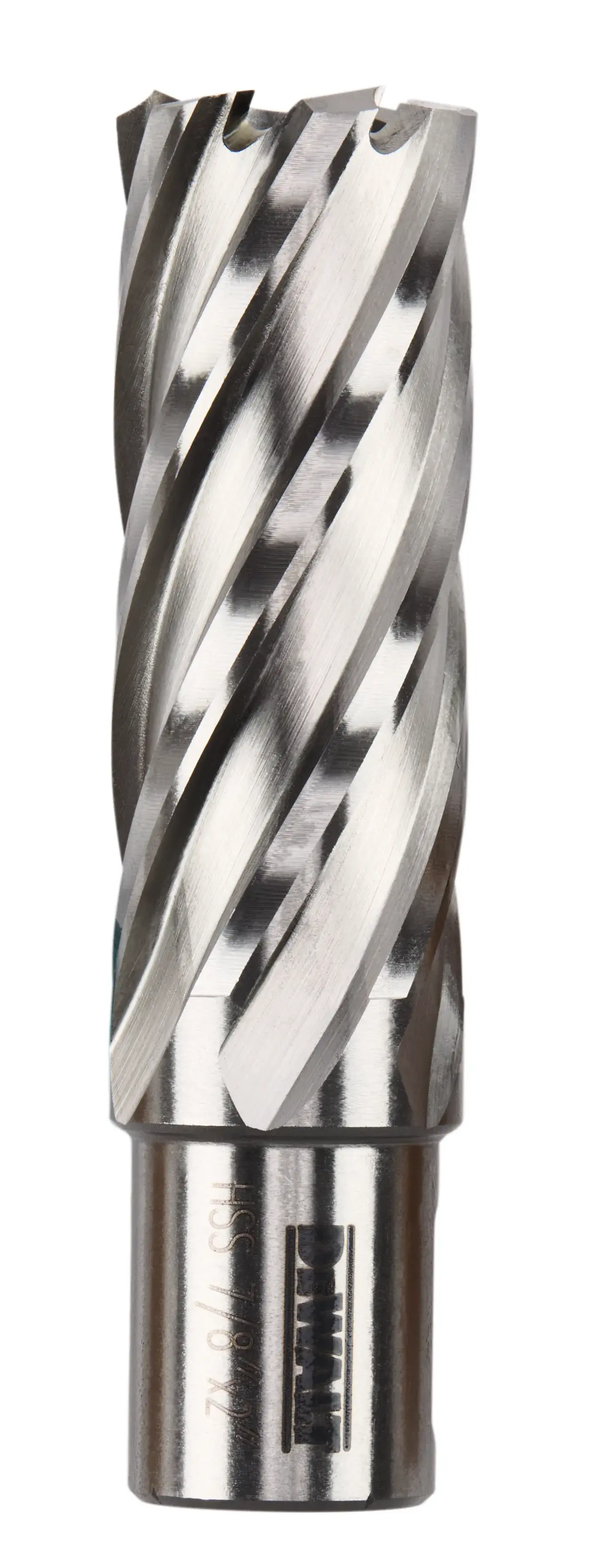 Profile of 7 eighths by 2 inch high speed steel annular cutter.