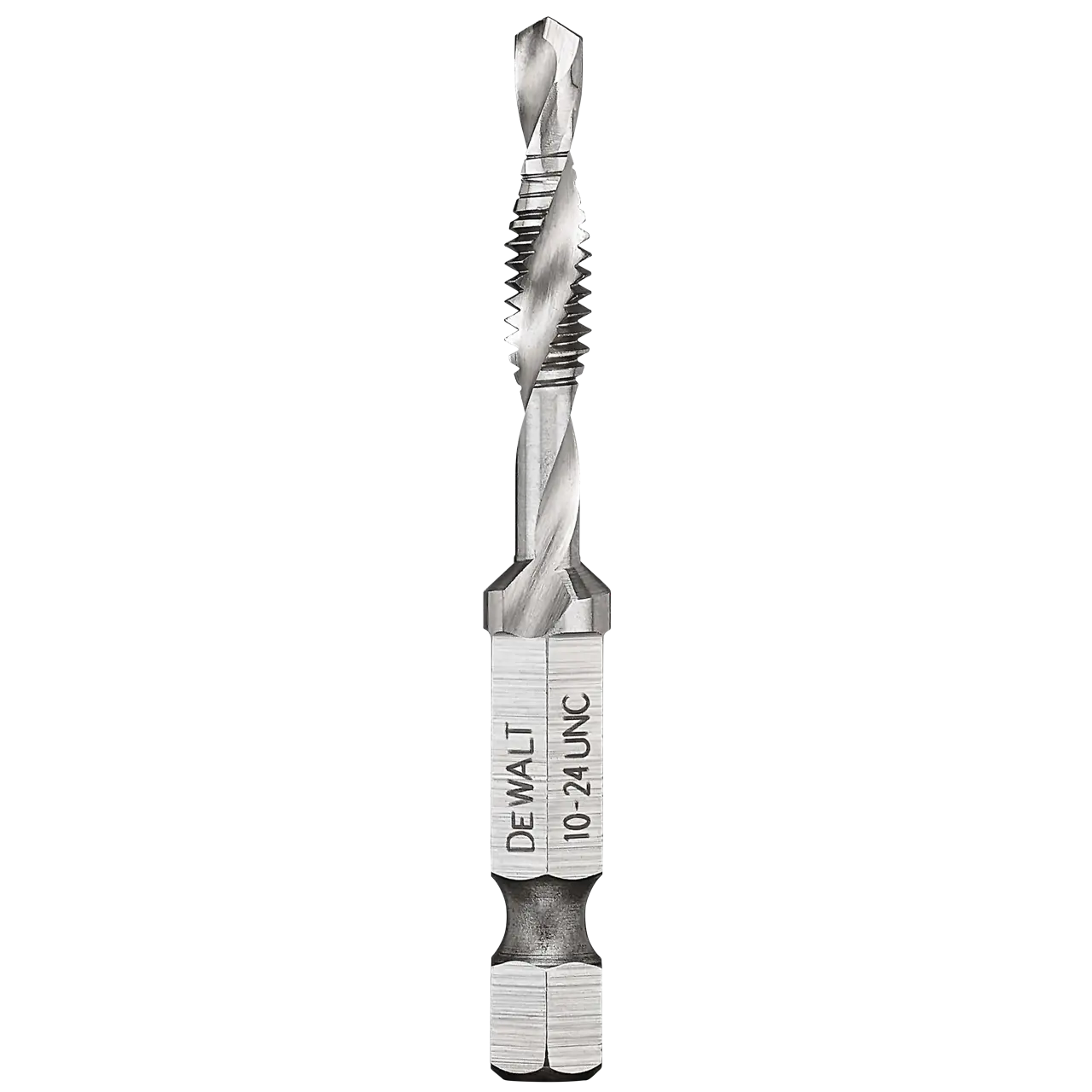 Impact ready 10-24 unc drill tap, 1/4-in. Capacity