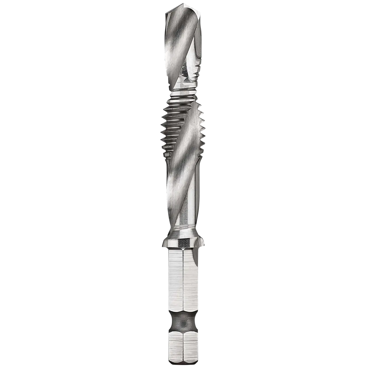 Impact ready 3/8-in. - 16 unc drill tap, 1/4-in. Capacity