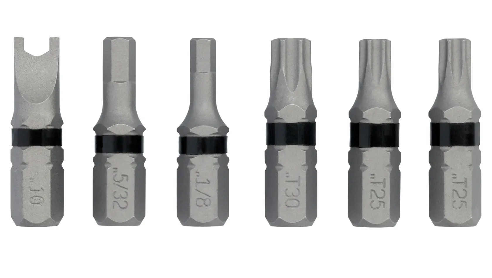 6 PC SECURITY BIT TIPS front  view