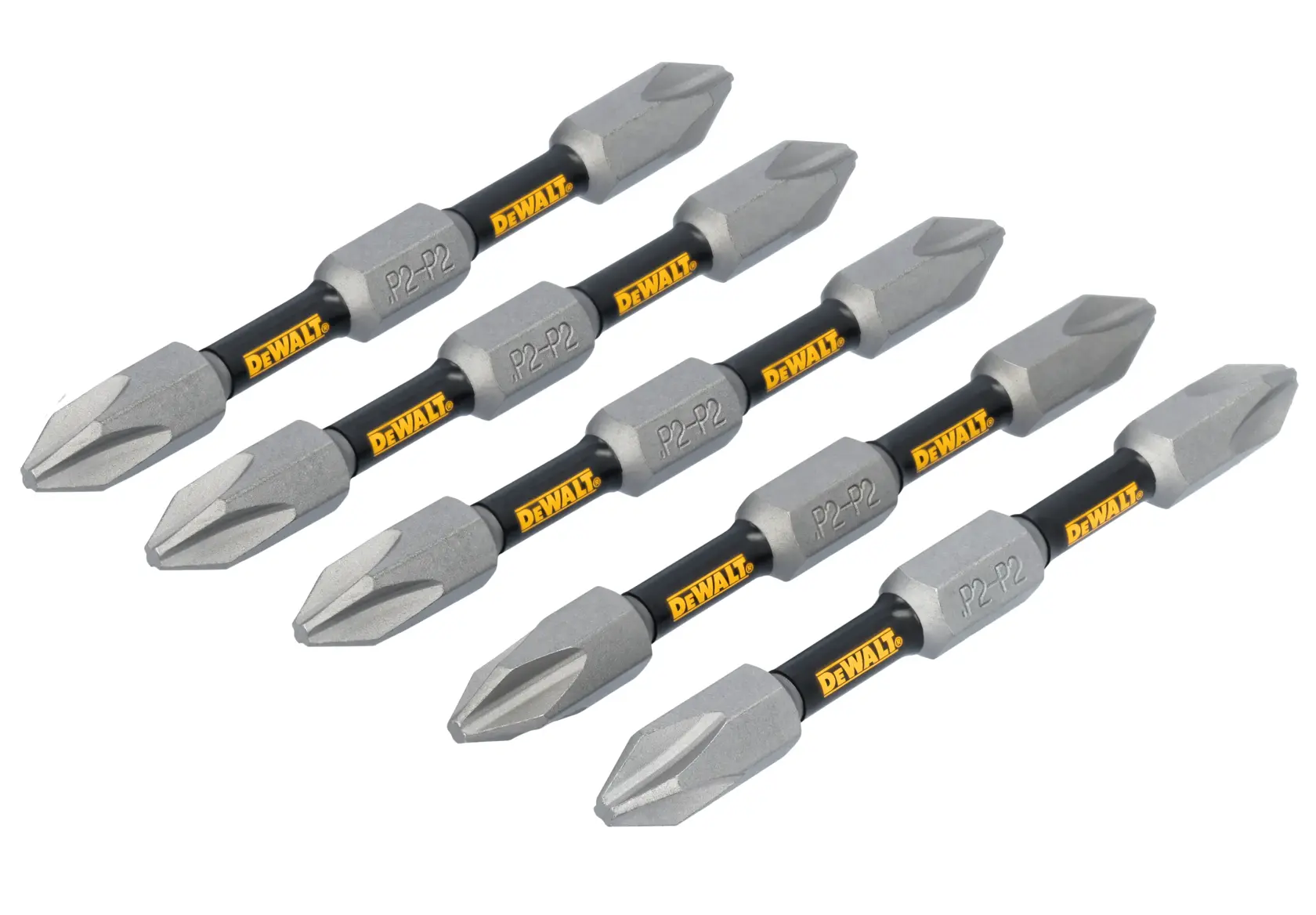 DEWALT® TOUGHGRIP™ 2.75IN PHILLIPS #2 DOUBLE ENDED BITS 5PK thumbnail 2