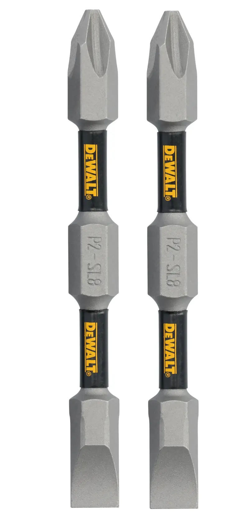 DEWALT® TOUGHGRIP™ 2.75-in. PH2/SL8 Double Ended Bits 2PK