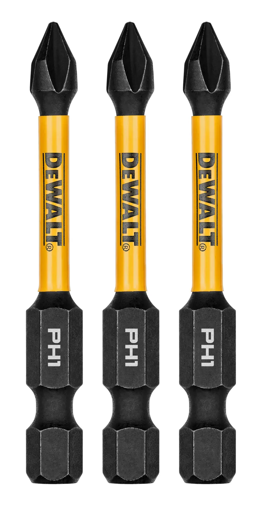 DEWALT® ELITE SERIES 2-1/4-in. Bits for PH1 (3 Pk)