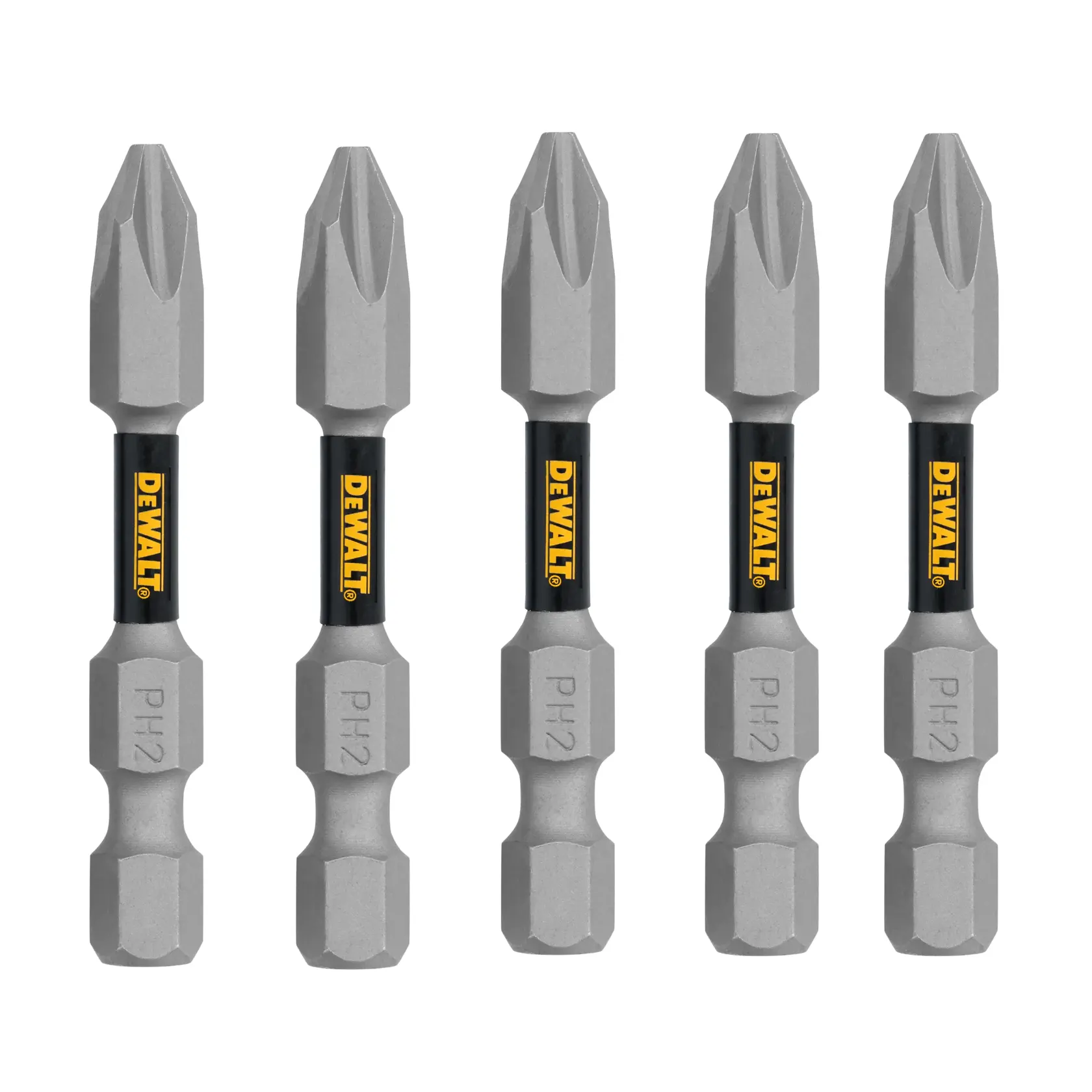 DEWALT® TOUGHGRIP™ 2-in. PHILLIPS #2 5PK