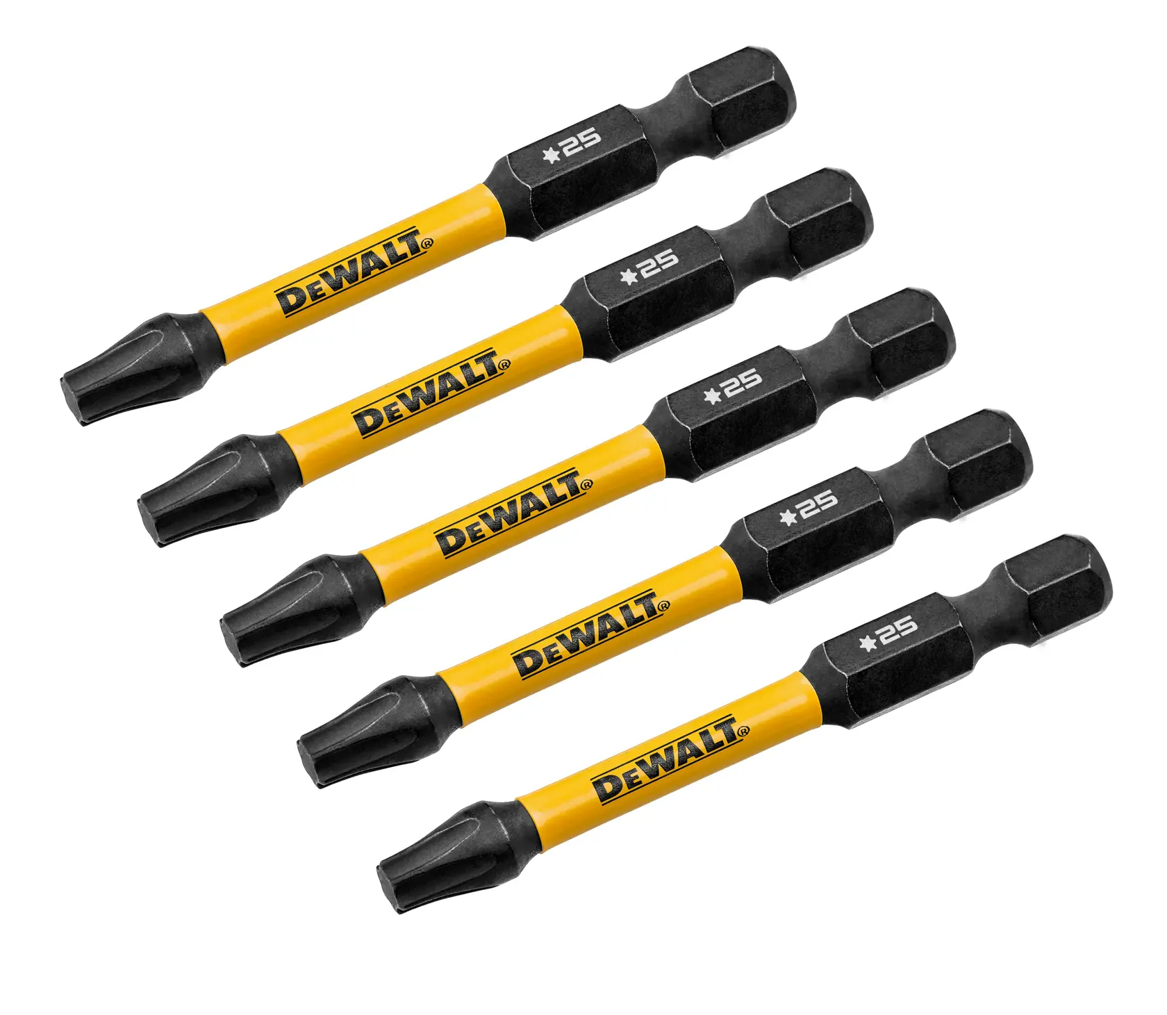 DEWALT FLEXTORQ BIT SET OF 5 angled view