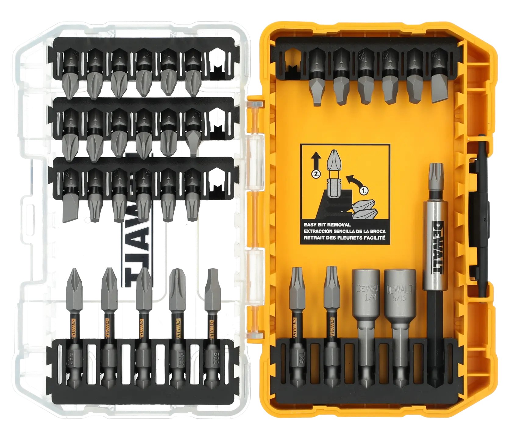 DEWALT® TOUGHGRIP™ 35-pc. Screwdriving Bit Set