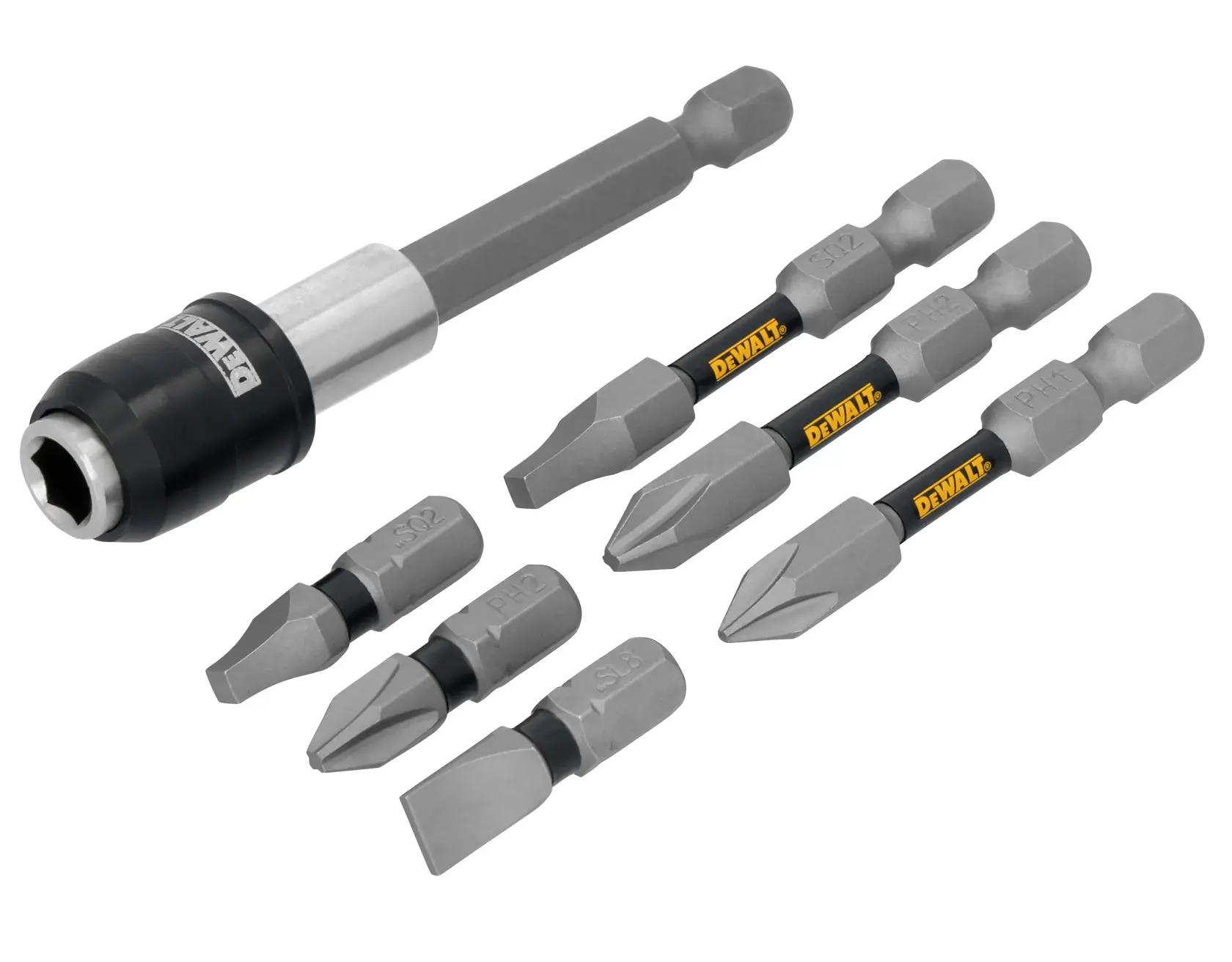  7 PC LOCKING HOLDER W/ BITS 3/4 view