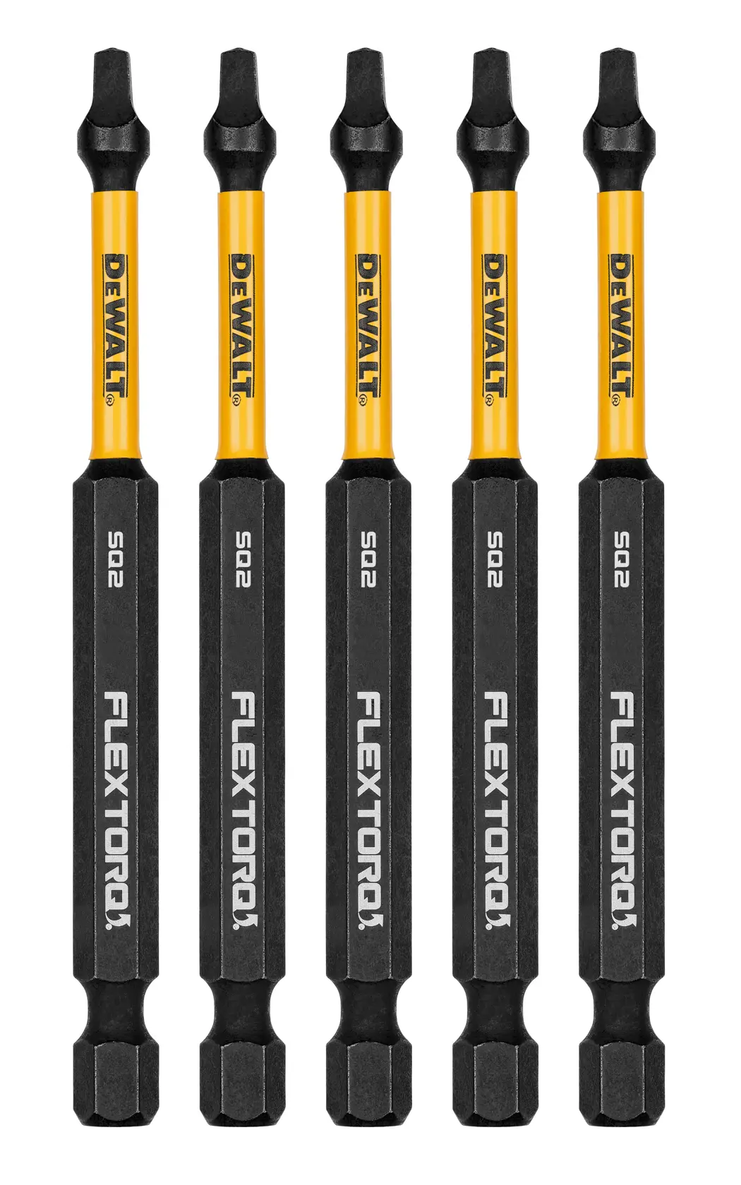 DEWALT FLEXTORQ BIT SET OF 5 front facing