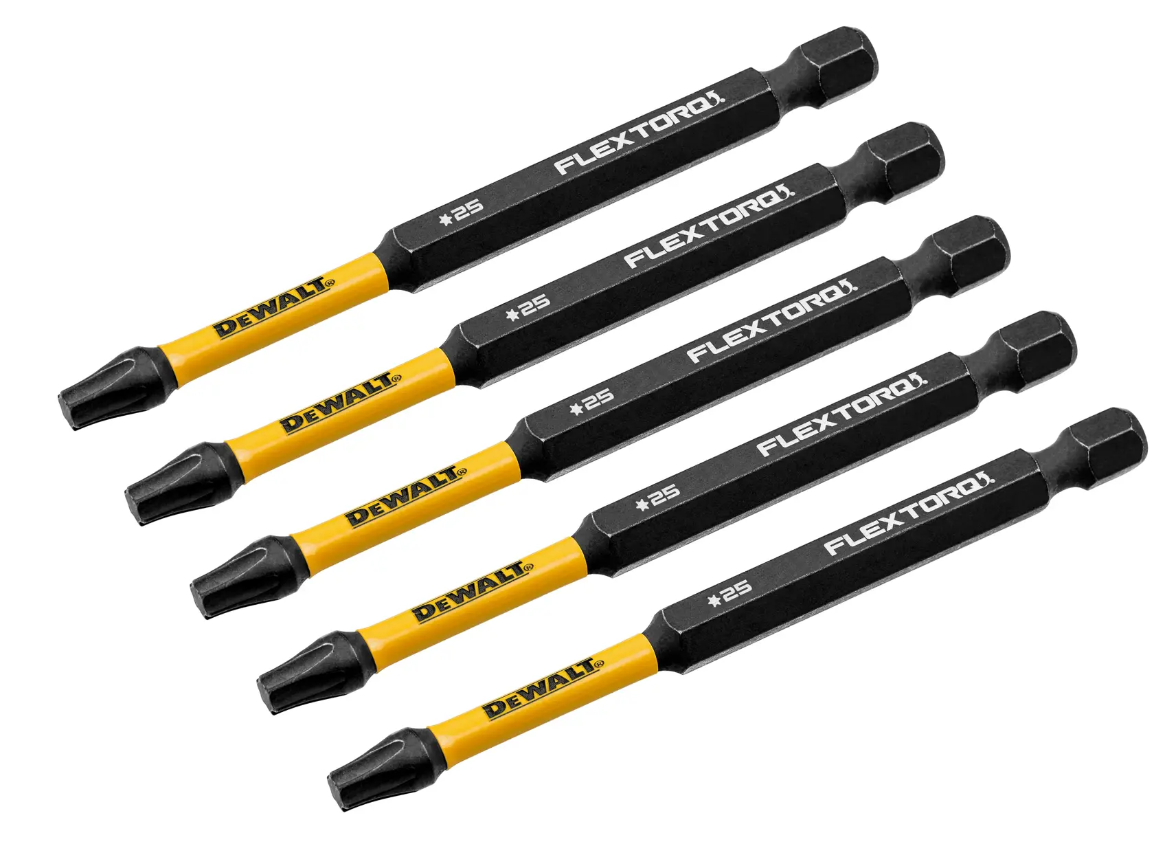DEWALT FLEXTORQ BIT SET OF 5 angled view