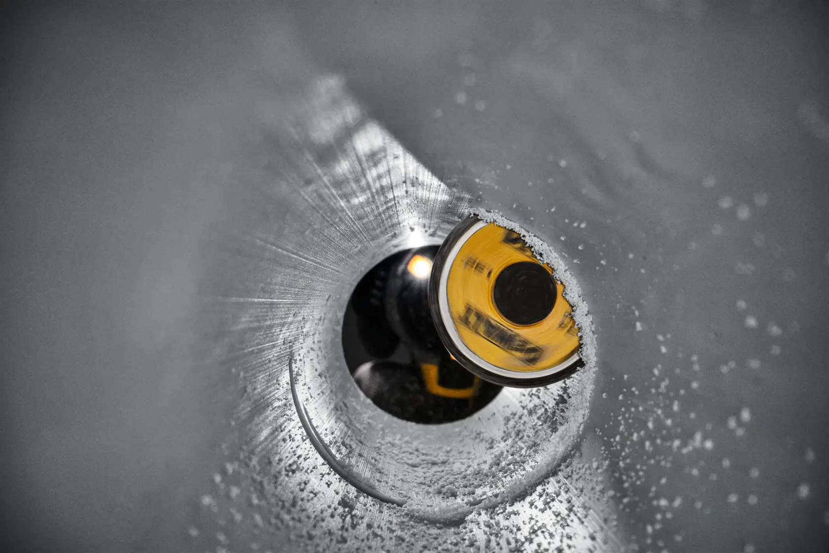 Inside Pipe Cutter shown in  plumbing application 