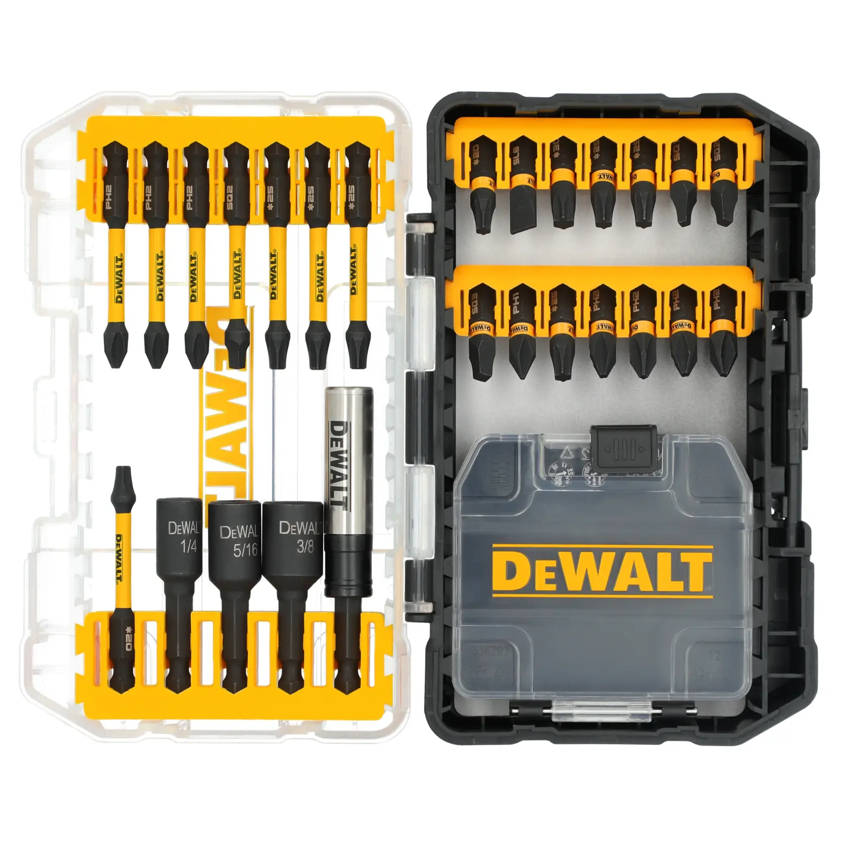 DEWALT DWANGFT26SET 26pc FLEXTORQ Set front view.