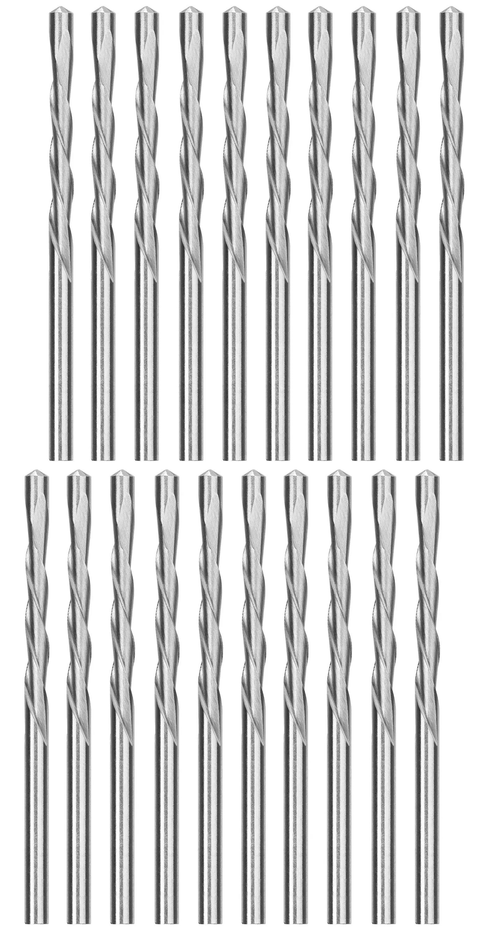 Profile of  20 piece PILOT POINT tip cut out bits.