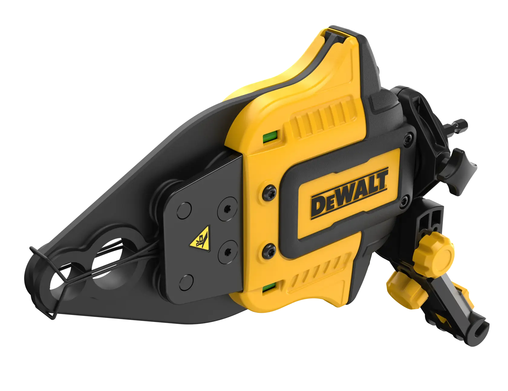 Crimp Ring Attachment angled shot of crimping PVC